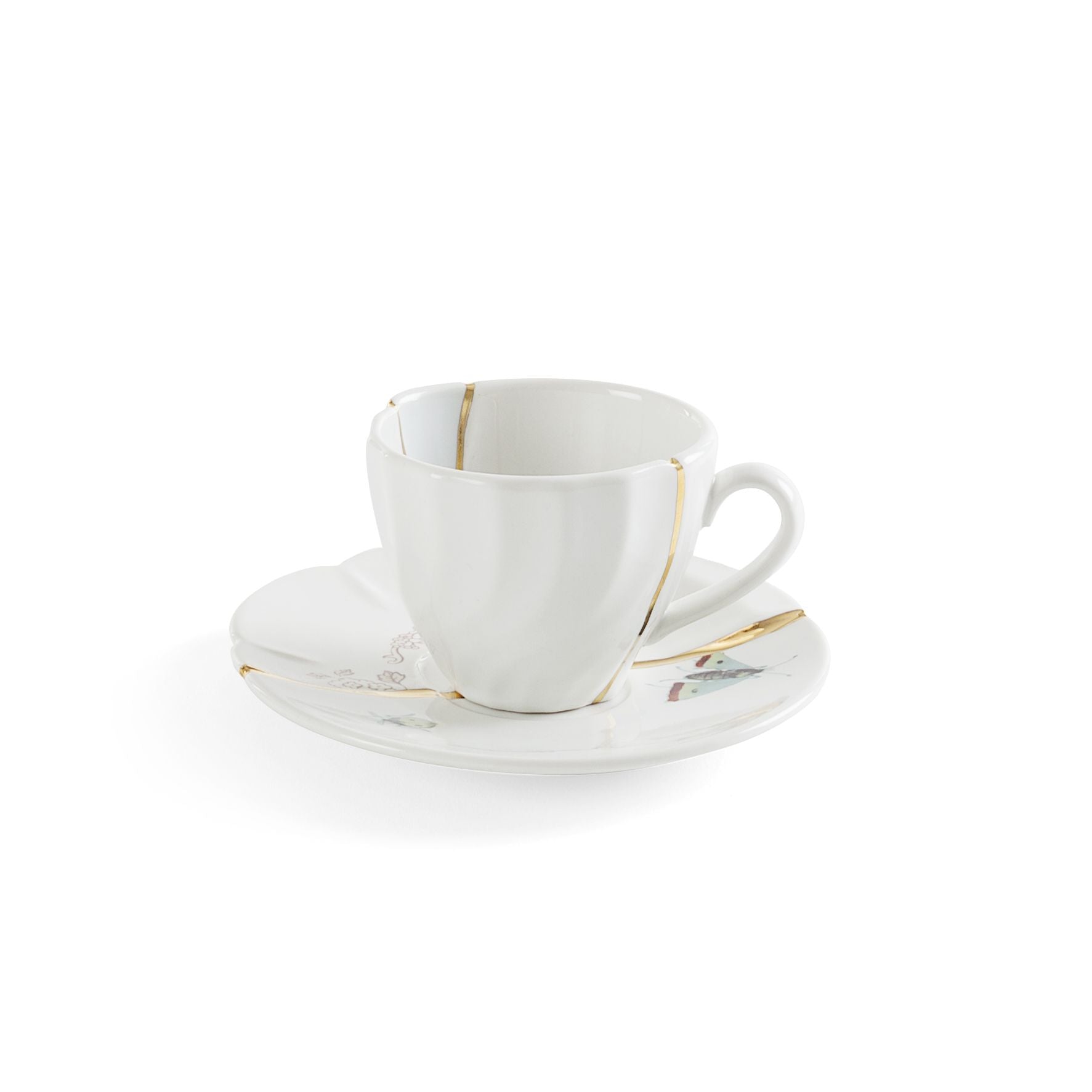 Seletti Kintsugi Coffee Cup With Saucer, No. 2