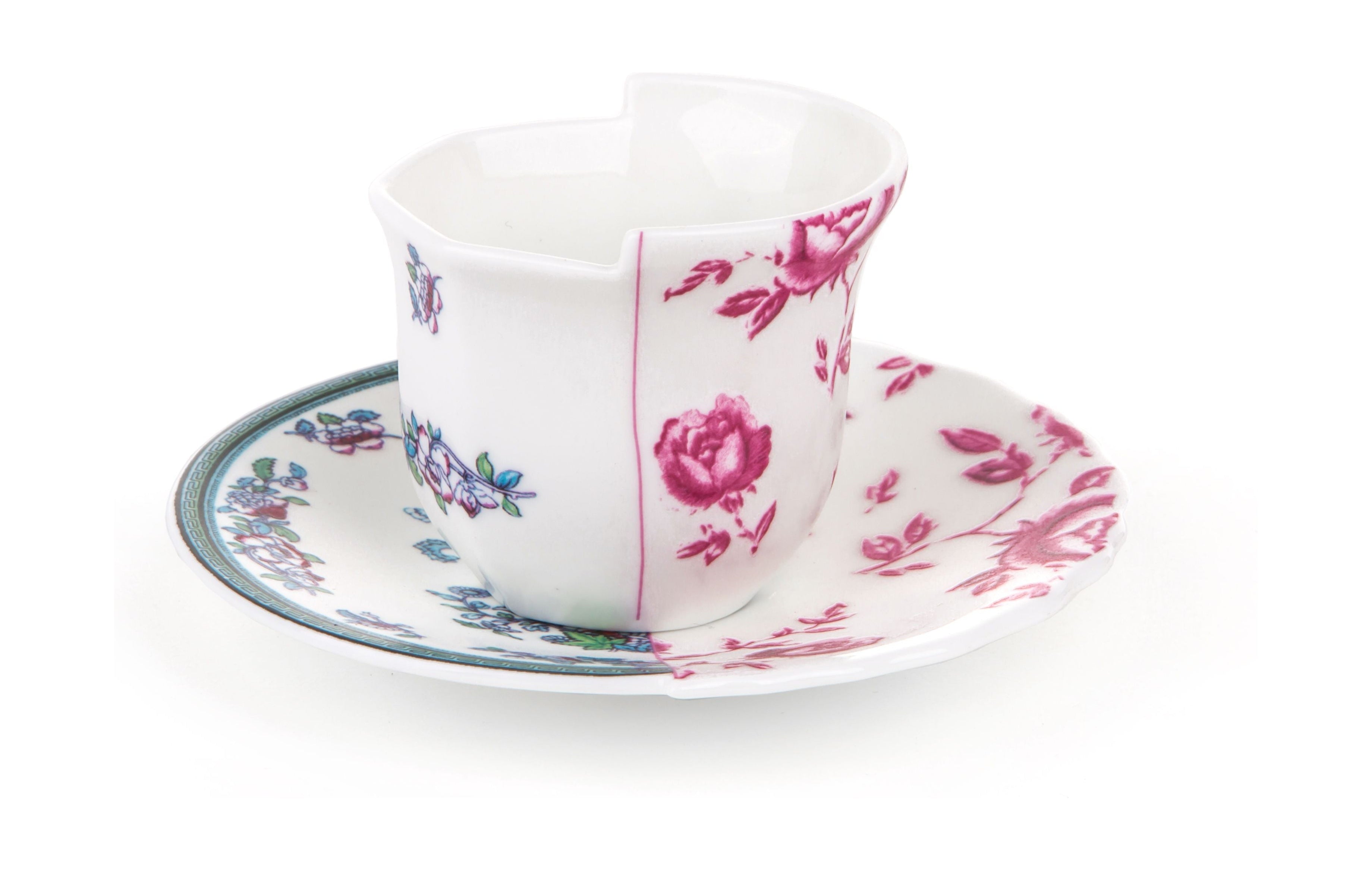 Seletti Hybrid Coffee Cup With Saucer, Leonia