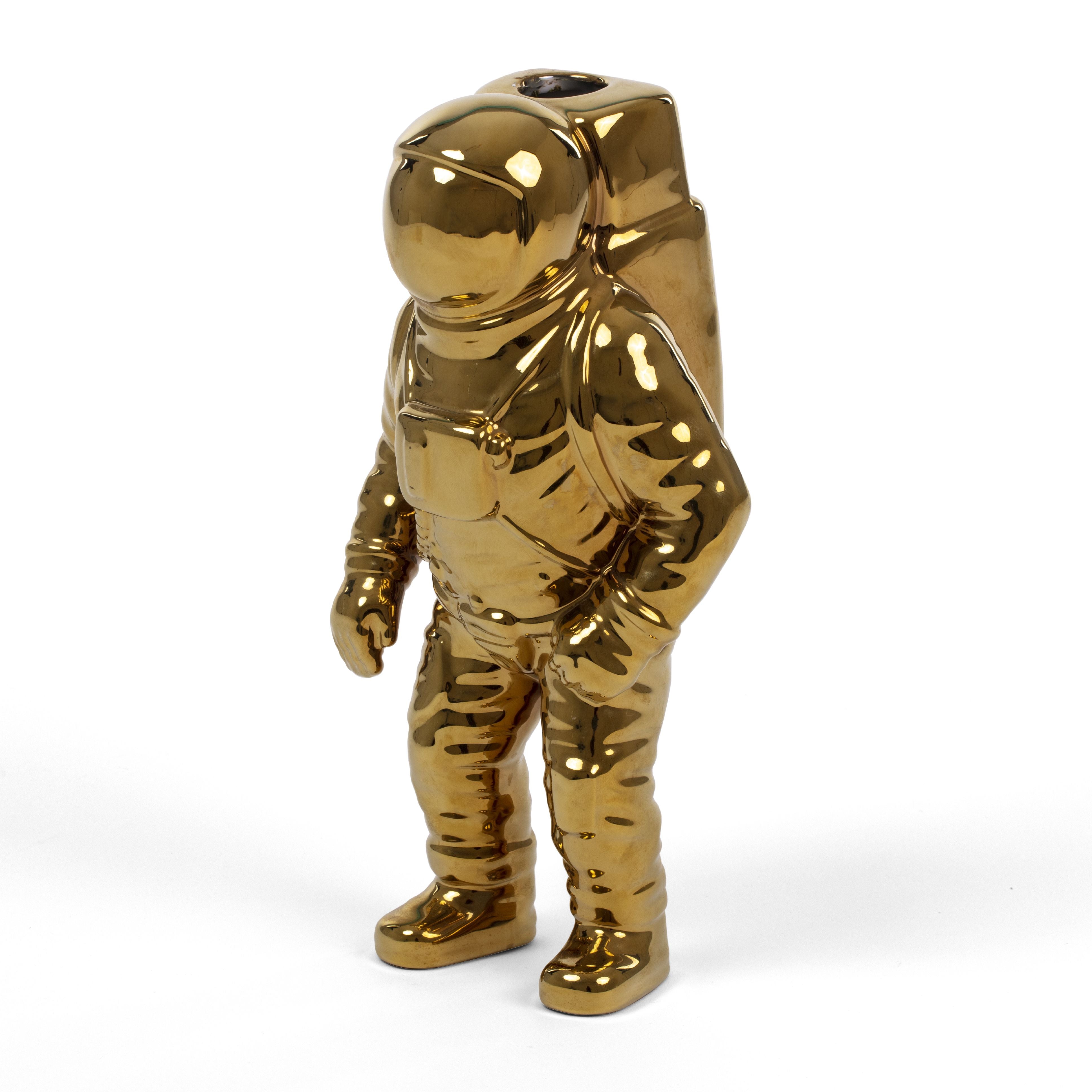 Seletti Cosmic Diner Vase, Gold Starman