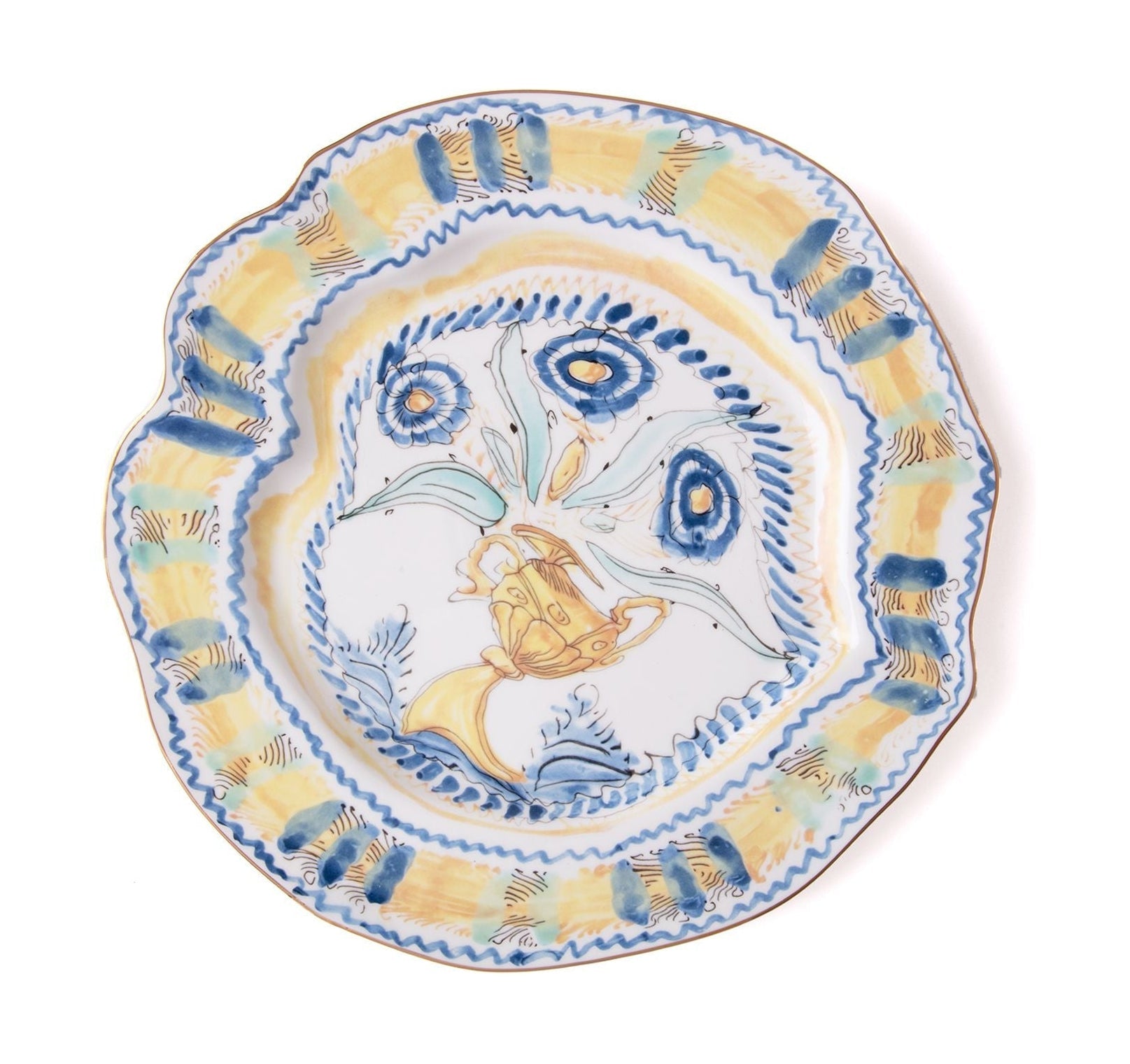 Seletti Classics On Acid Dinner Plate, Spanish Maiolica