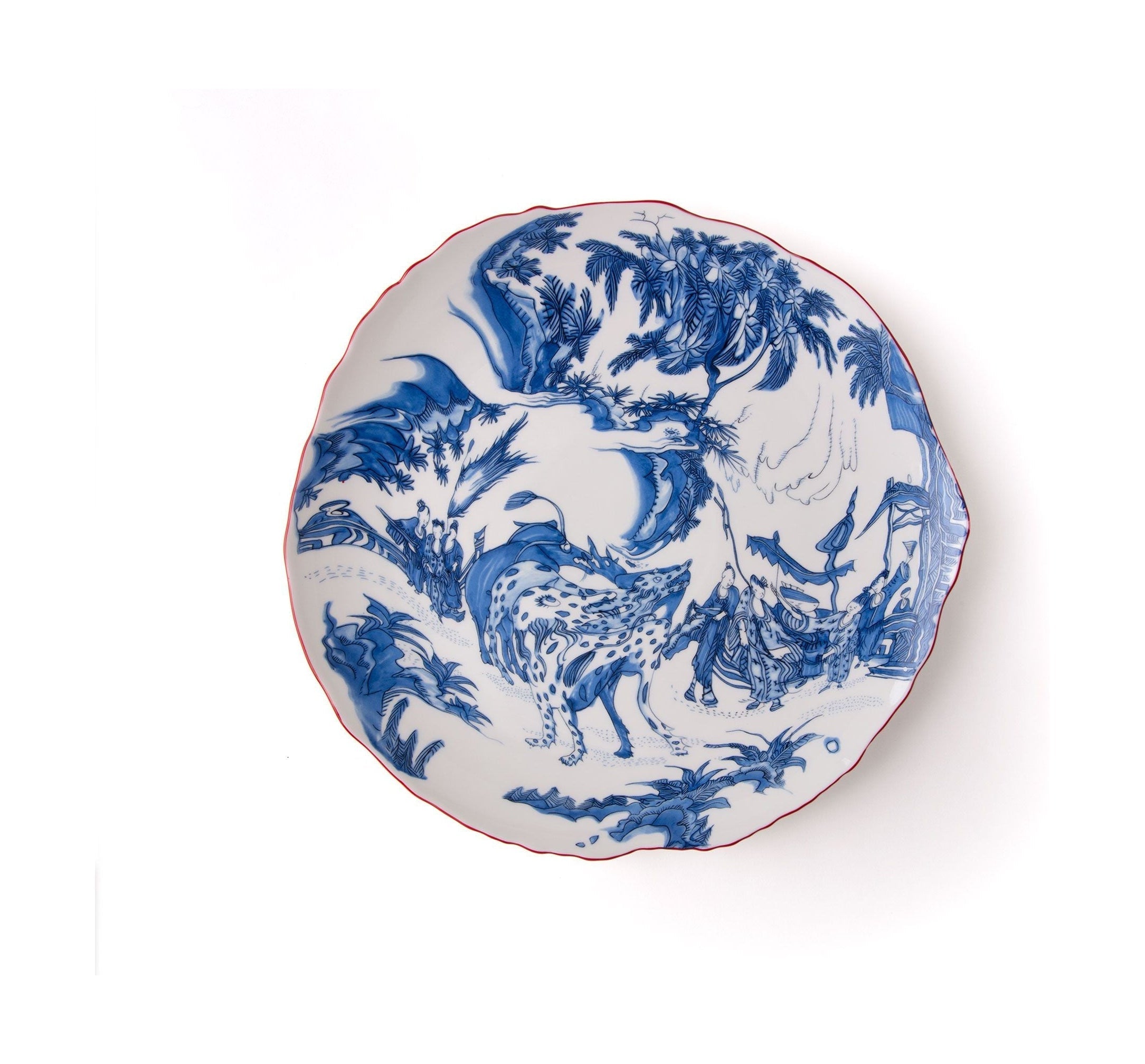 Seletti Classics On Acid Dinner Plate, Blu Chi Noiserie