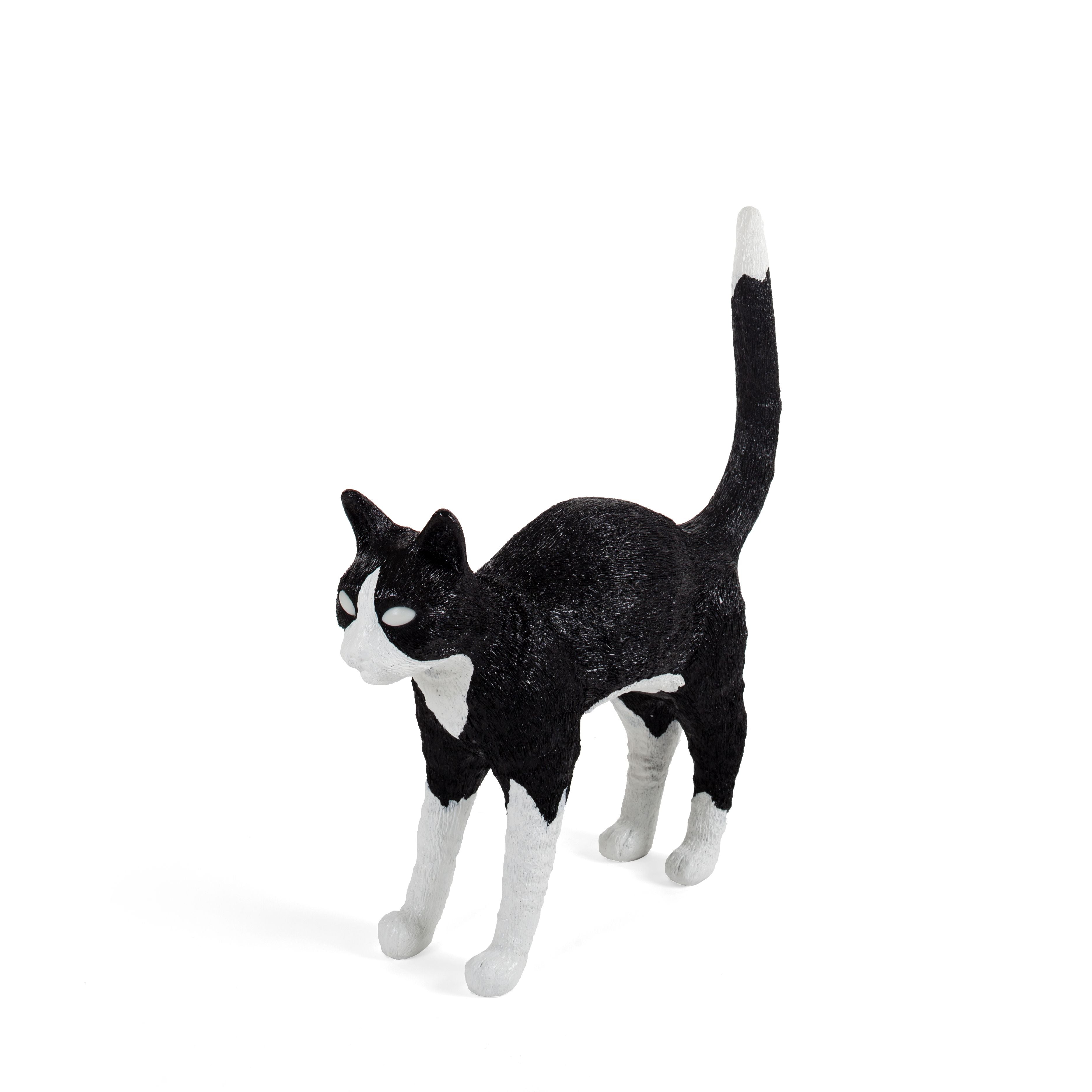 Seletti Jobby The Cat Lamp, Black/White