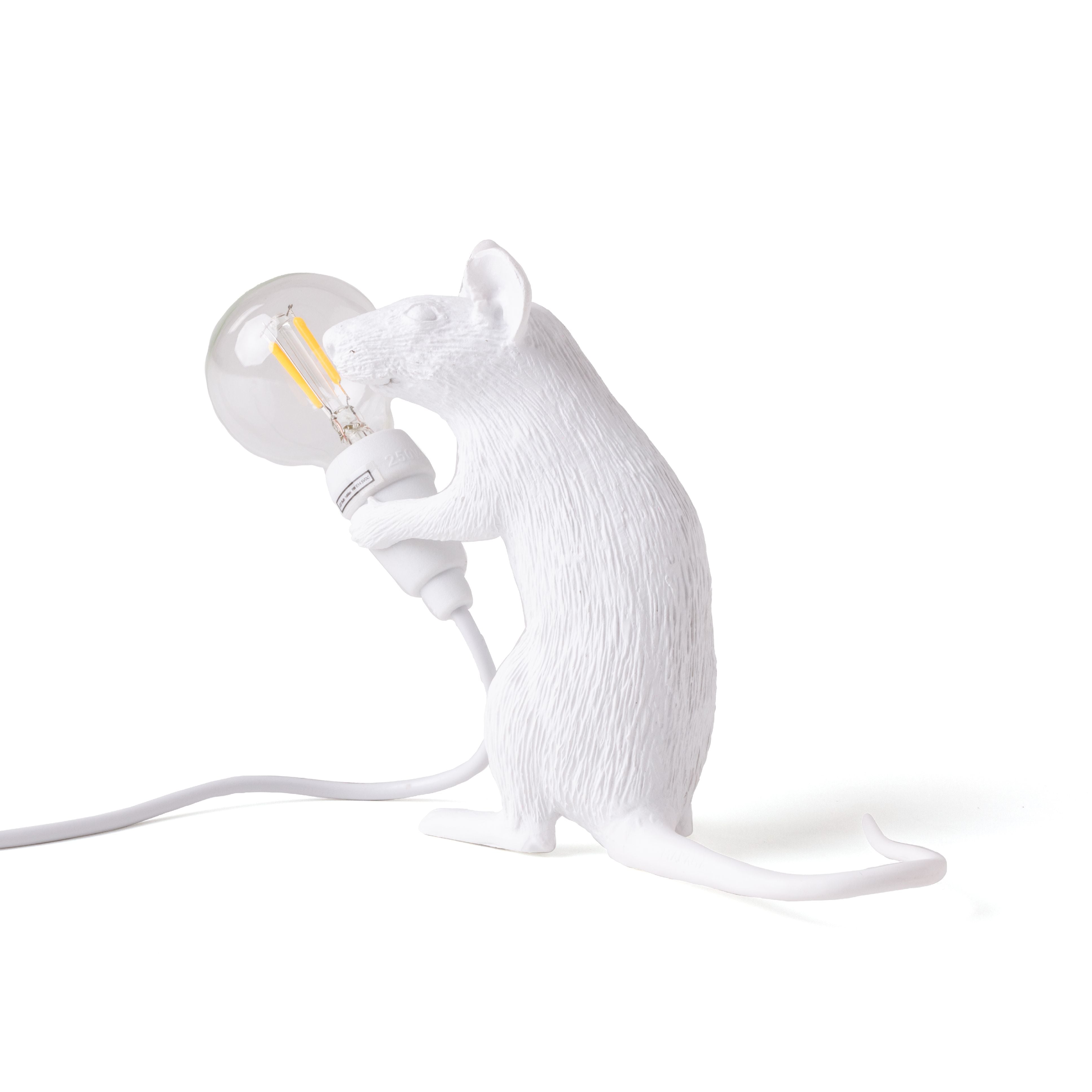 Seletti Mouse Lamp Mac, White