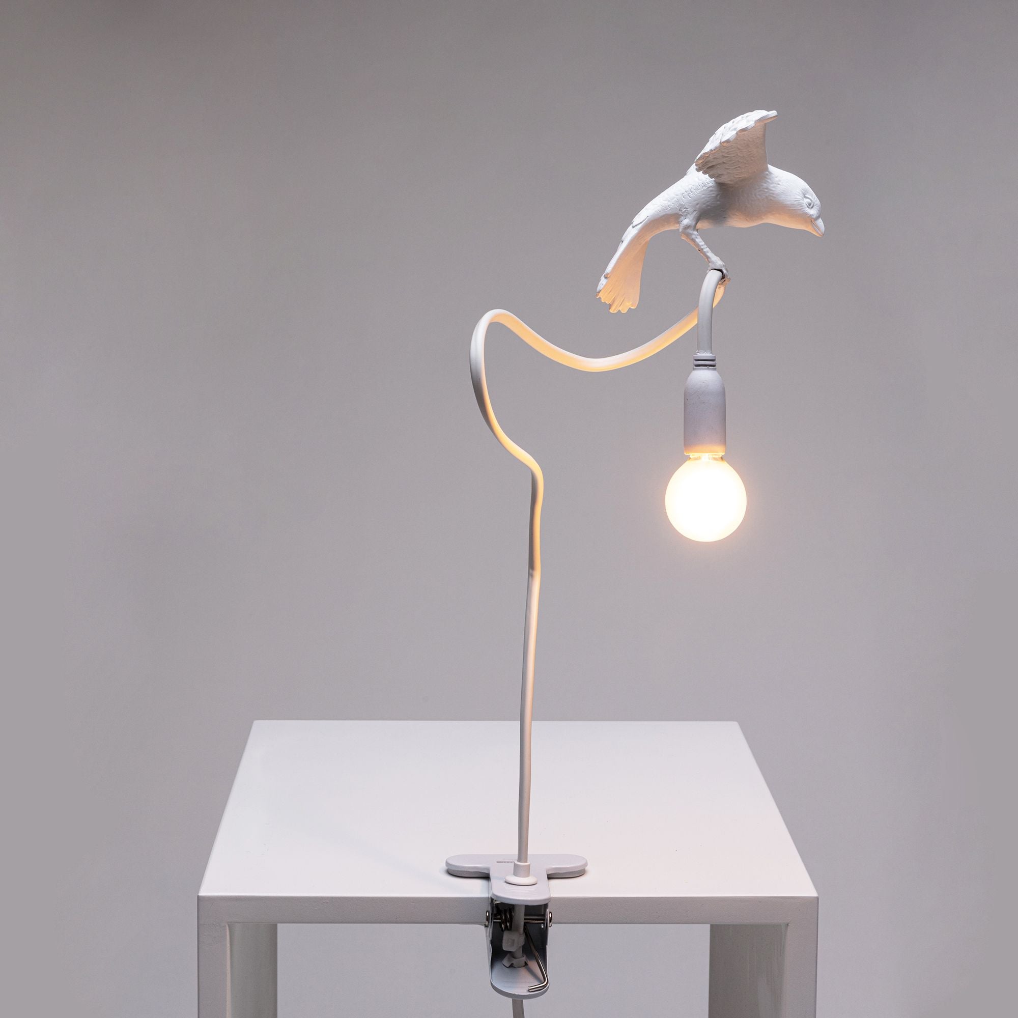 Seletti Sparrow Lamp With Clamp, Cruising