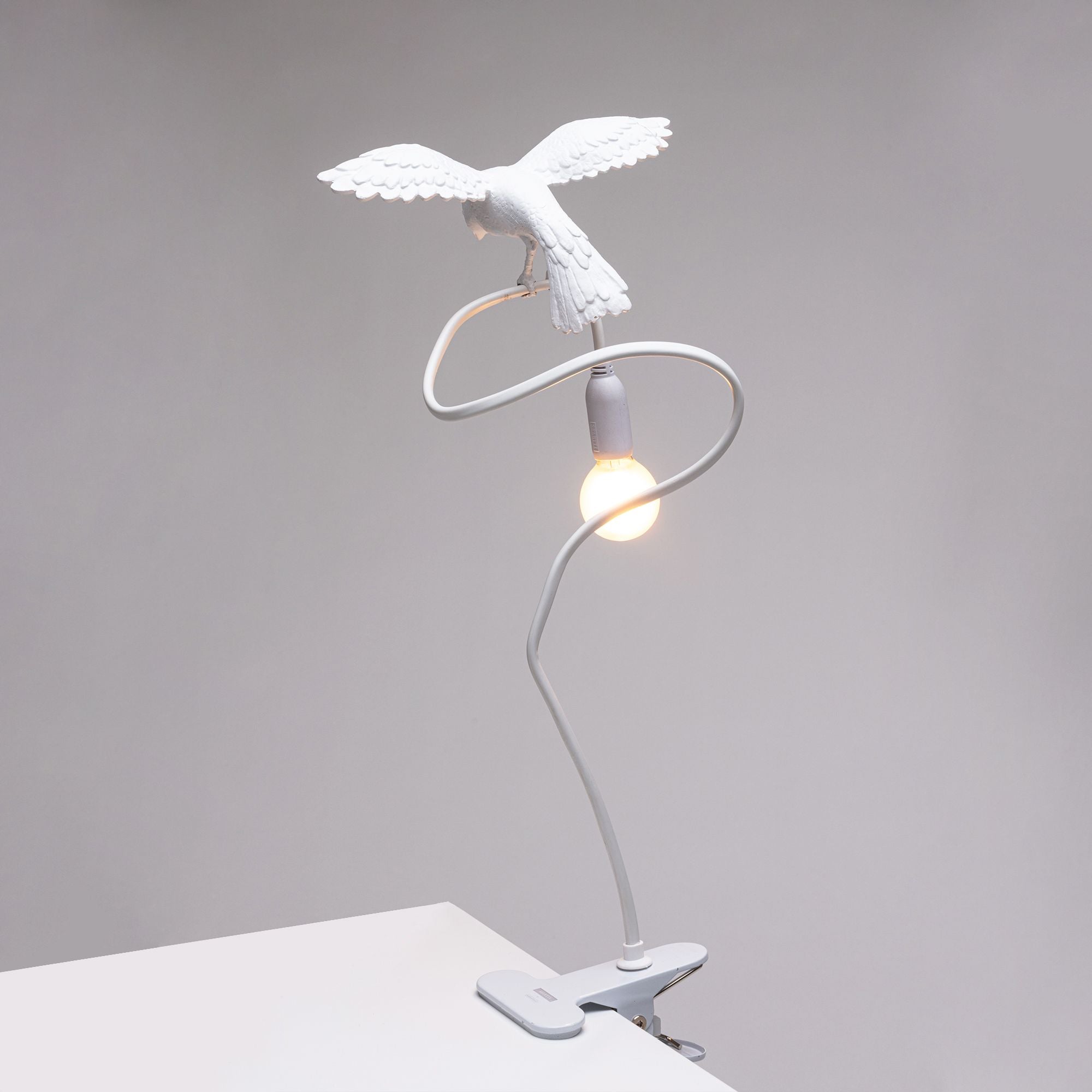 Seletti Sparrow Lamp With Clamp, Cruising