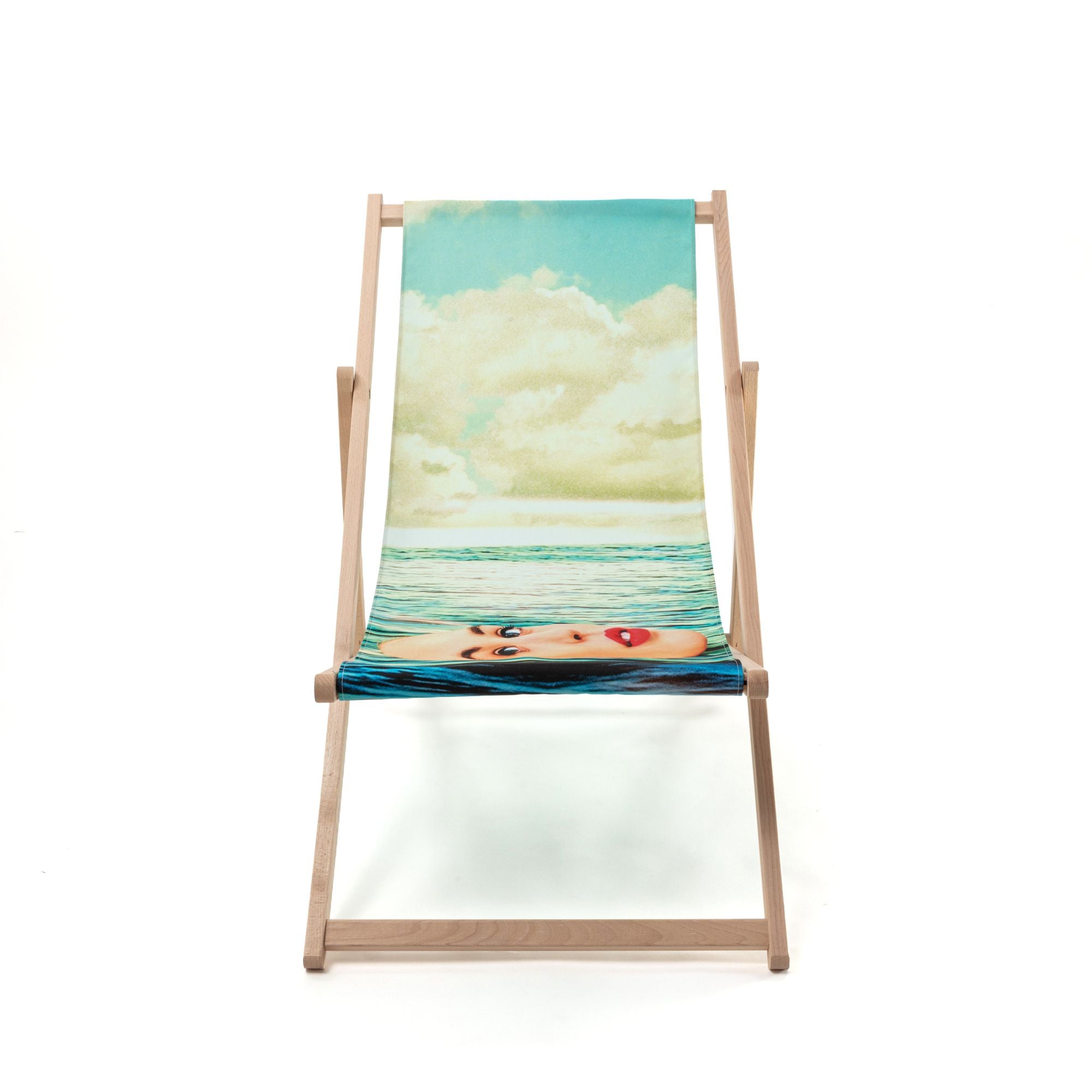 Seletti Toiletpaper Deck Chair, Seagirl