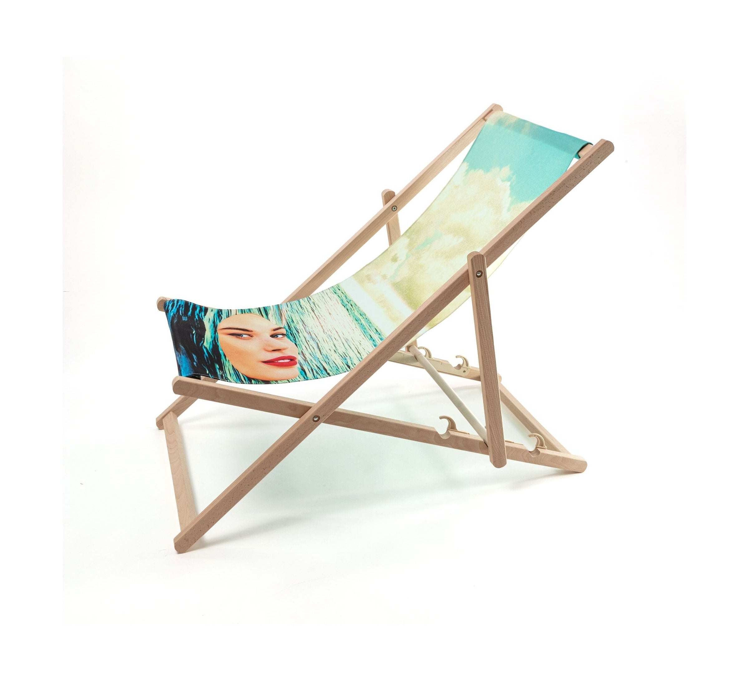 Seletti Toiletpaper Deck Chair, Seagirl