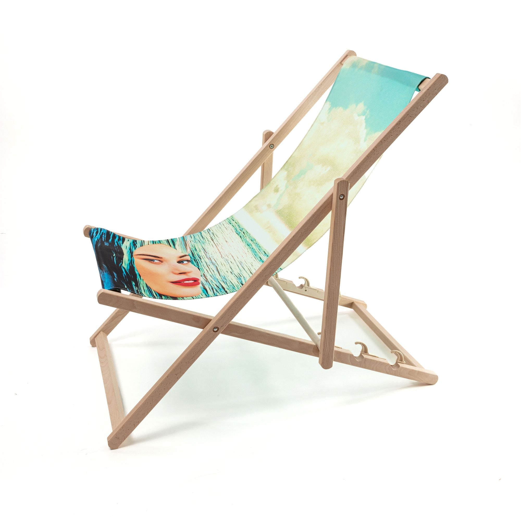 Seletti Toiletpaper Deck Chair, Seagirl