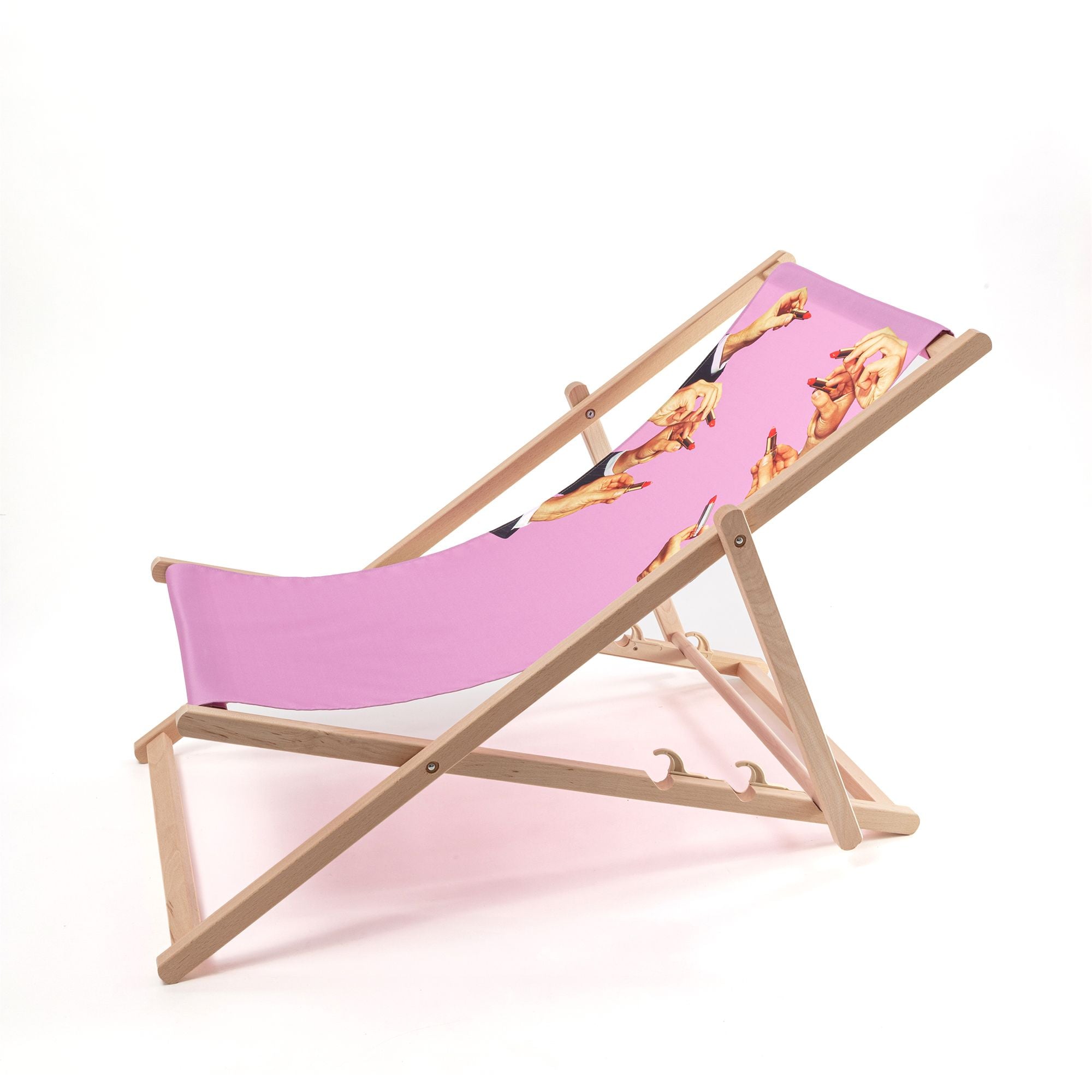 Seletti Toiletpaper Deck Chair, Lipstick