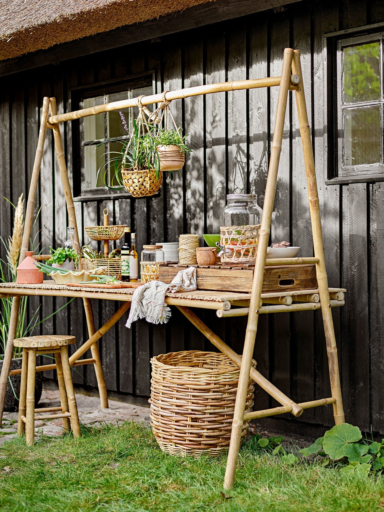 Bloomingville Cari Flowerpot, Hanging, Nature, Ceramic