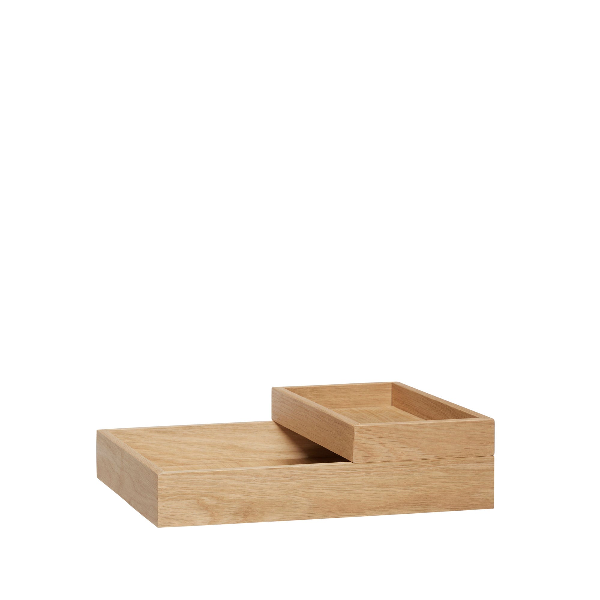 Hübsch Rail Desk Organiser Natural (set of 2)