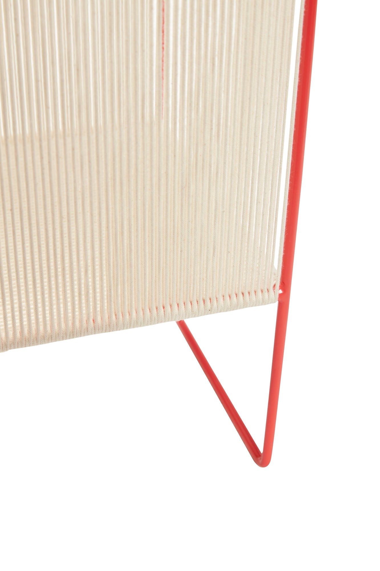 Hübsch String Magazine Holder Red/White