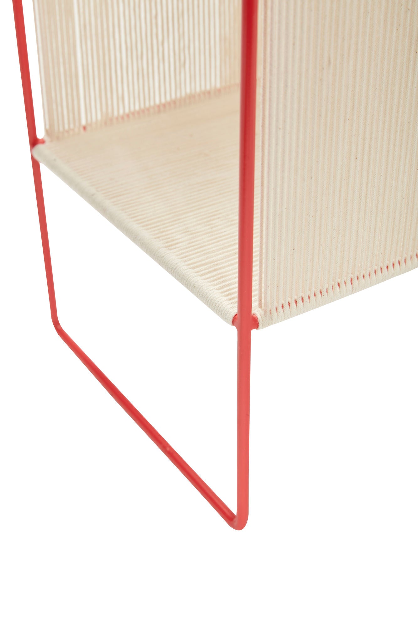 Hübsch String Magazine Holder Red/White