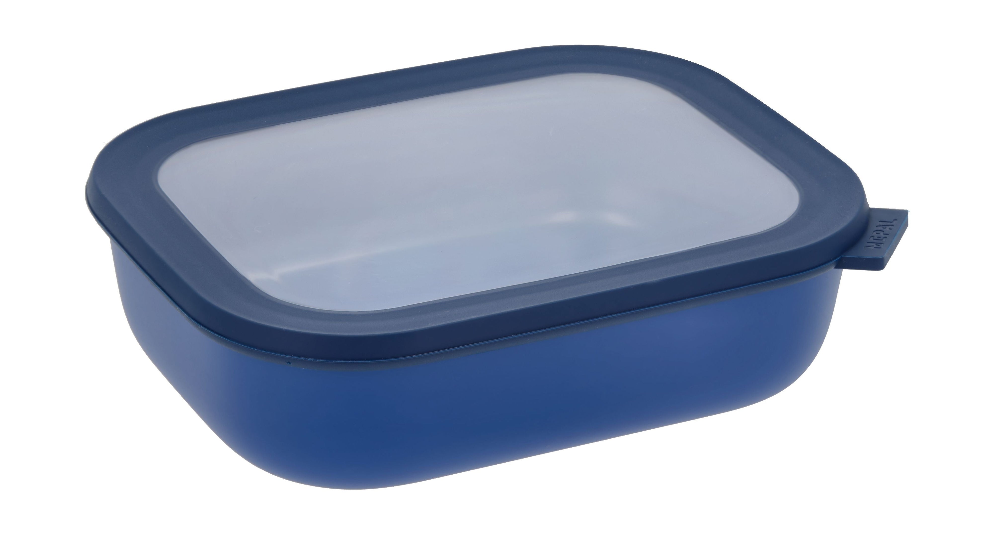 Mepal Cirqula Rectangular Bowl With Lid 2 L, Vivid Blue