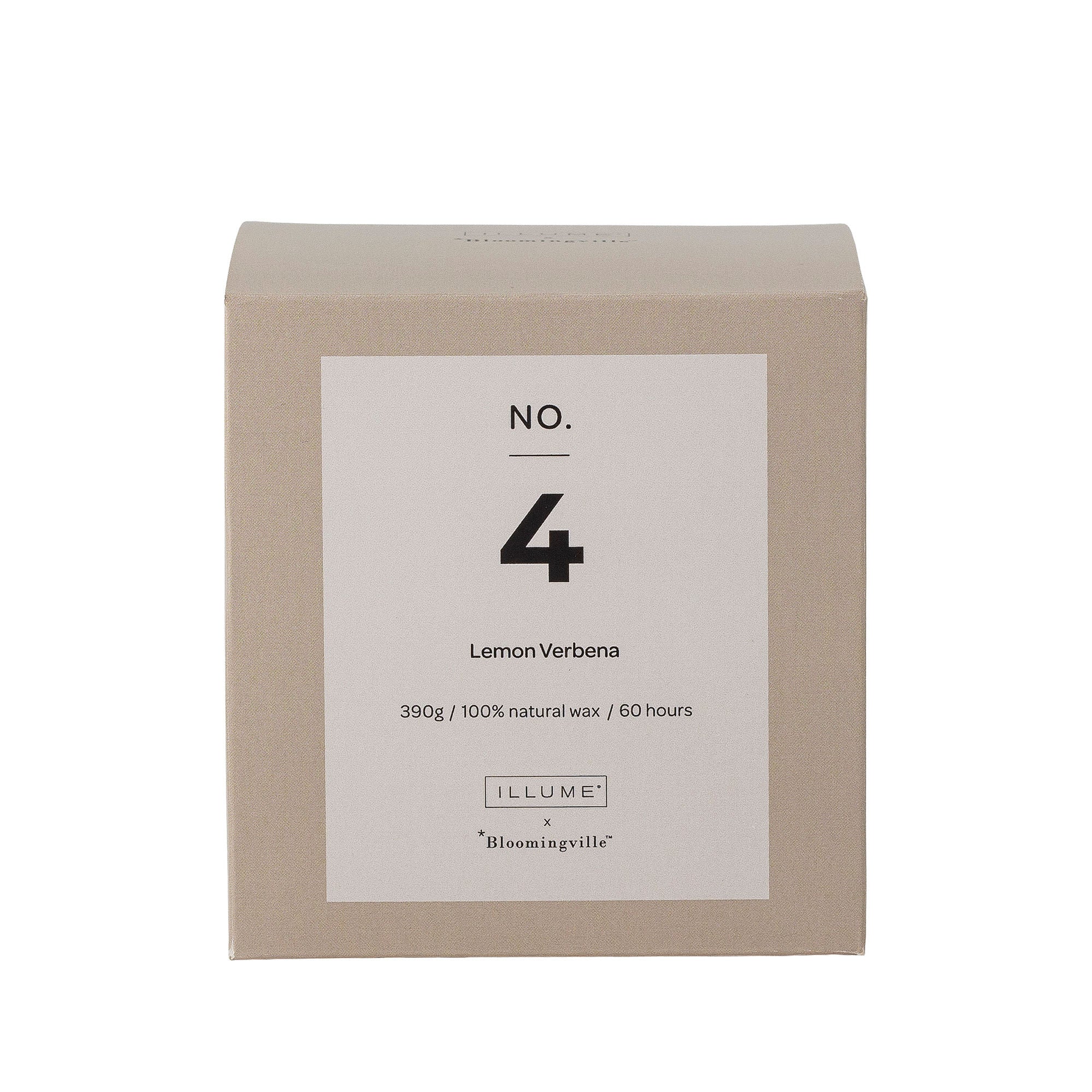 Illume X Bloomingville NO.4-Lemon Verbena Scent Candle, Nature, Wax