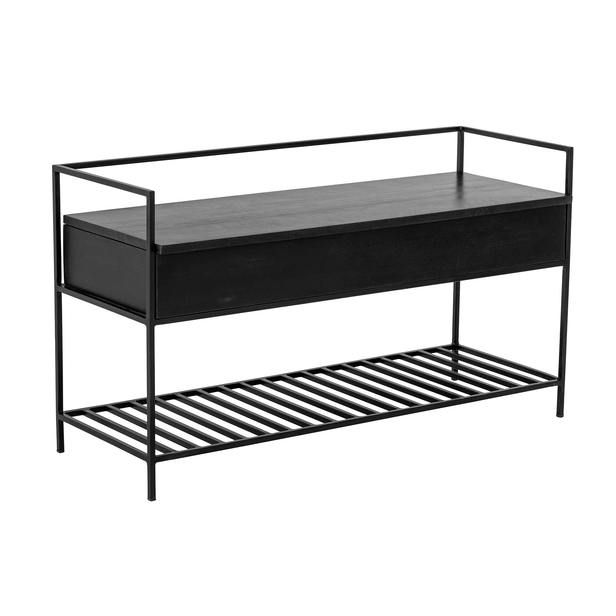 Bloomingville Abelone Bench, Black, Mango