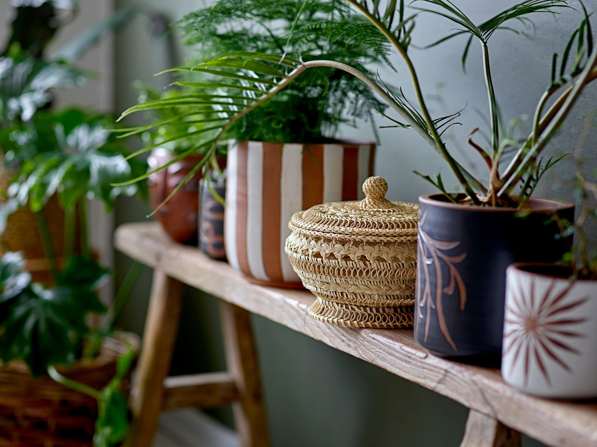 Bloomingville Lo Flowerpot, Brown, Stoneware