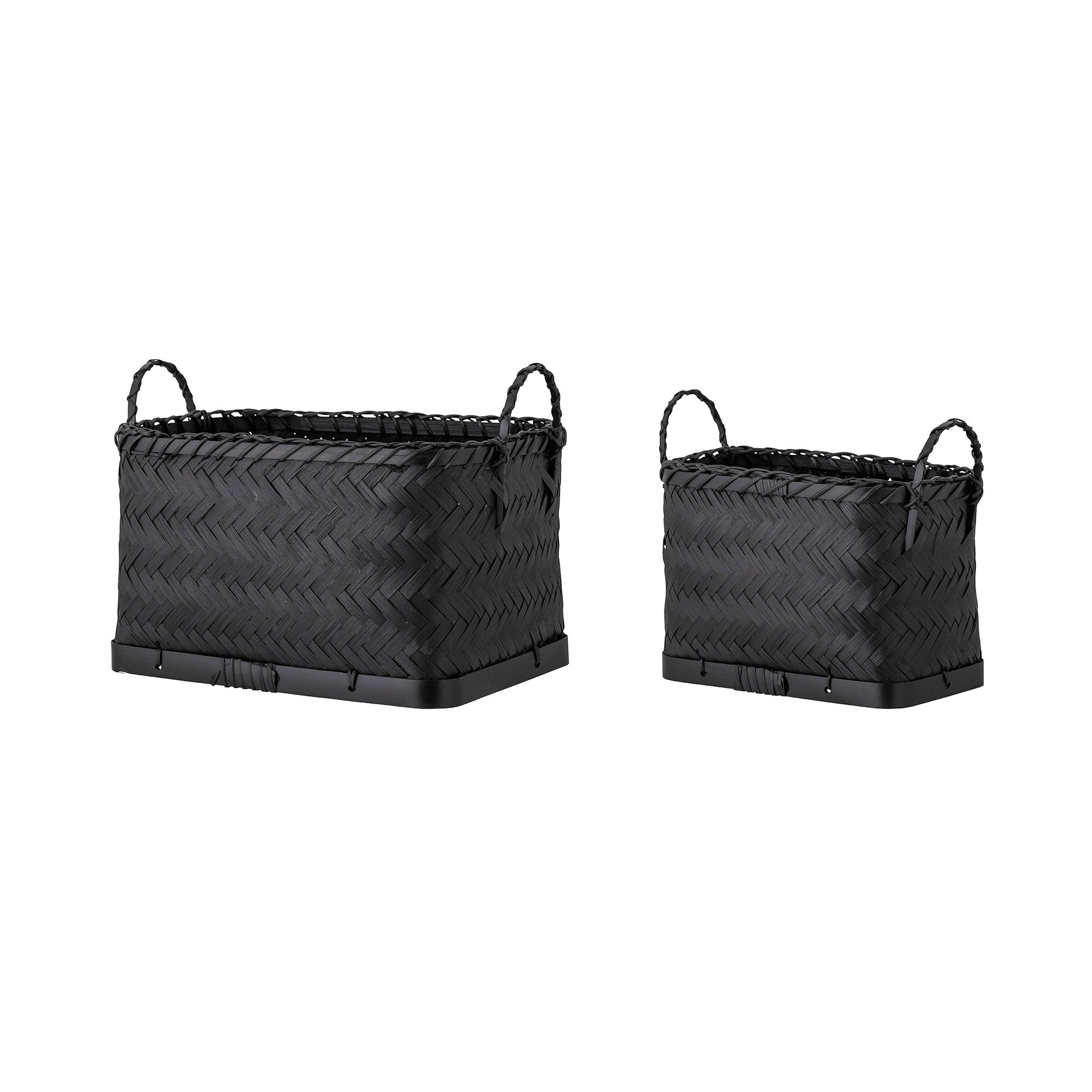 Bloomingville Carmil Basket, Black, Seagrass