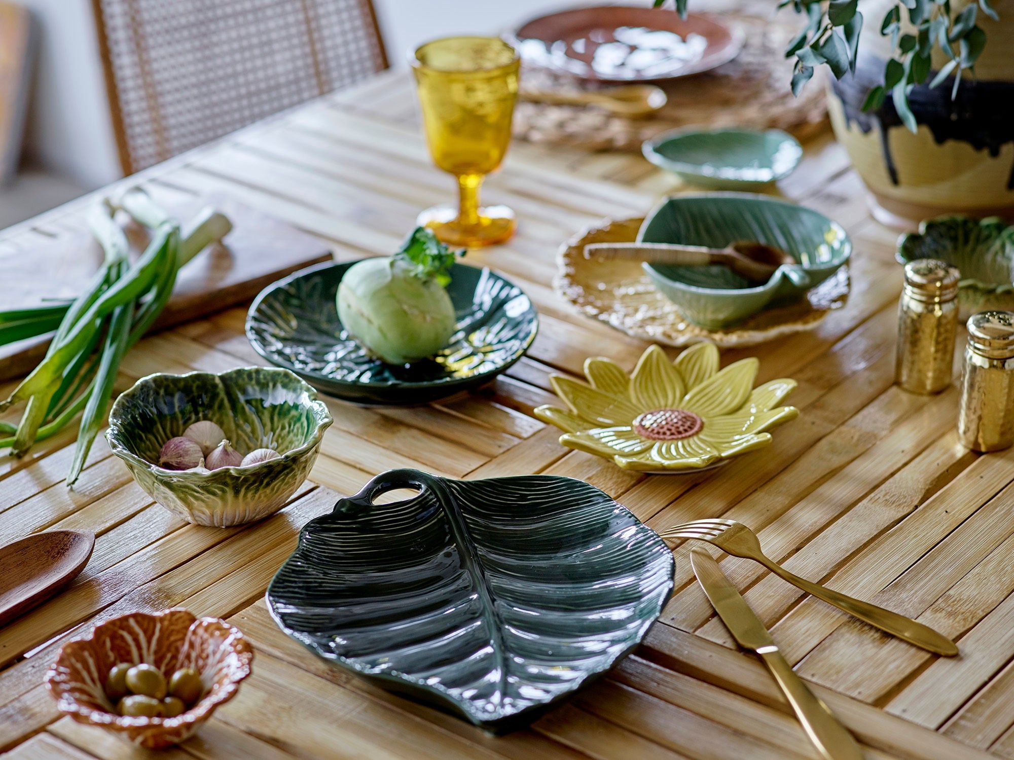 Bloomingville Sole Dining Table, Nature, Bamboo