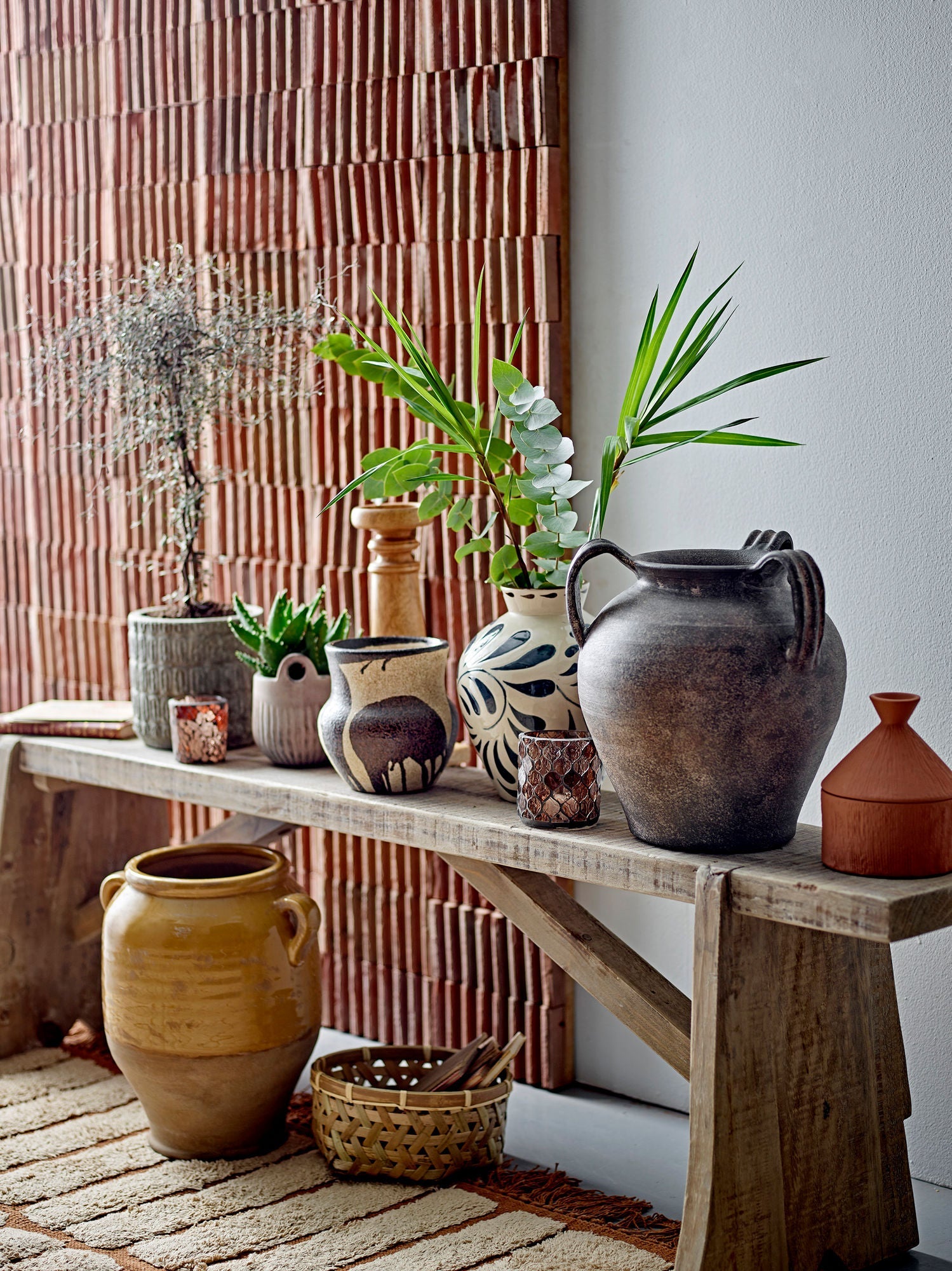 Bloomingville Tao Deco Flowerpot, Yellow, Terracotta