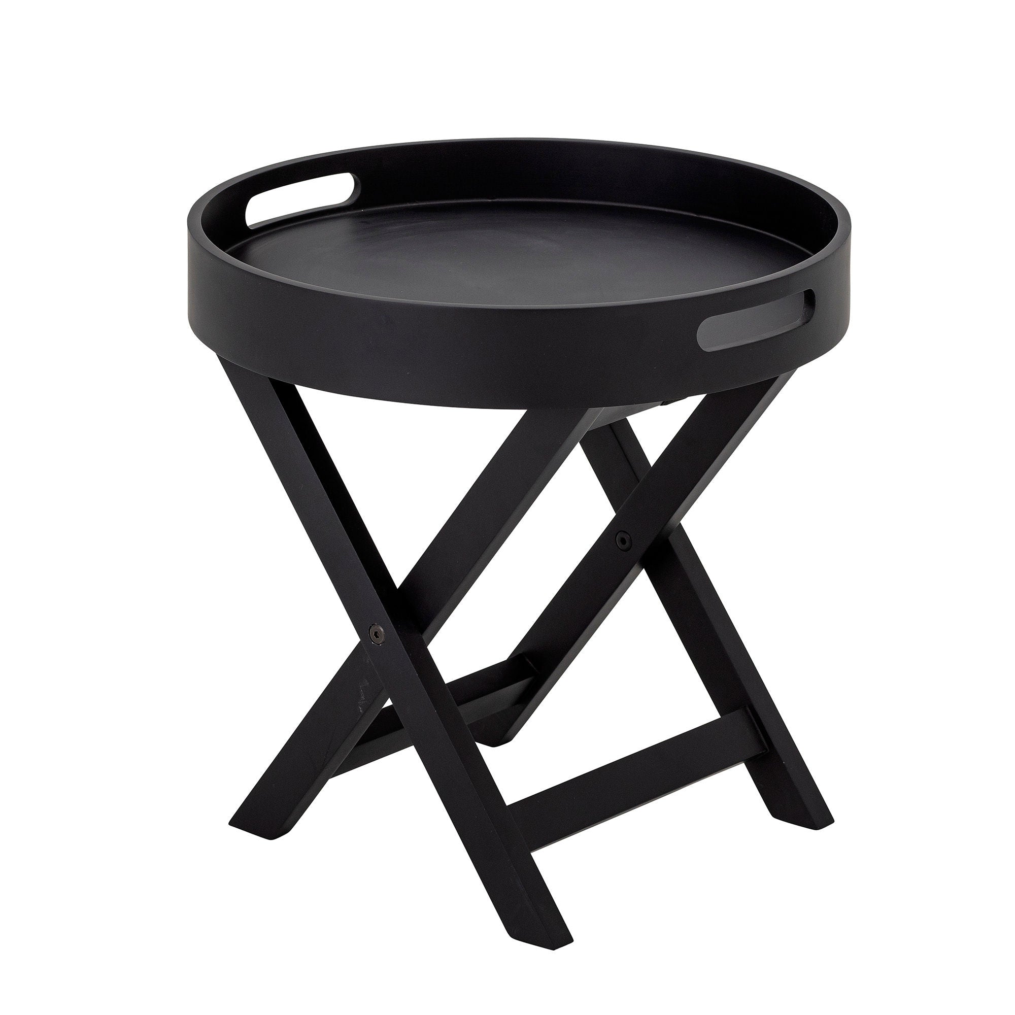 Bloomingville Freya Tray Table, Black, Rubberwood