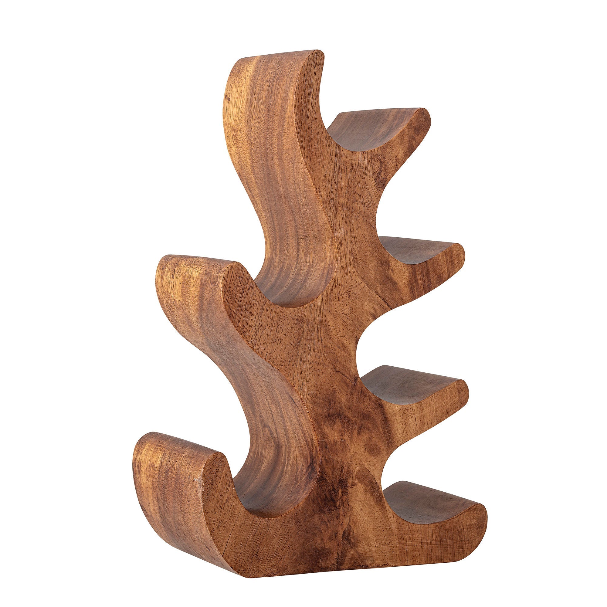 Creative Collection Barbel Wine Rack, Nature, Acacia