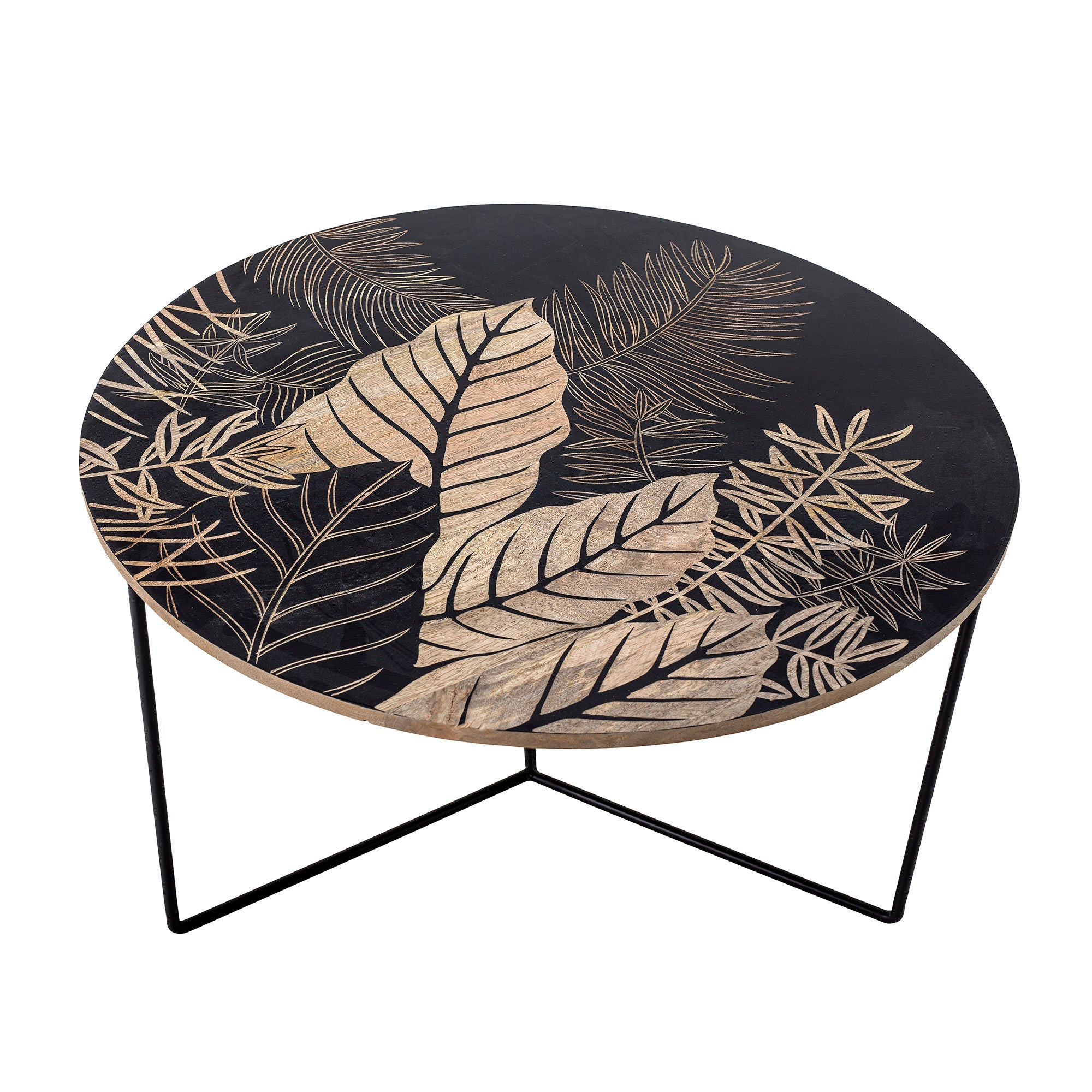 Creative Collection Lac Coffee Table, Black, Mango