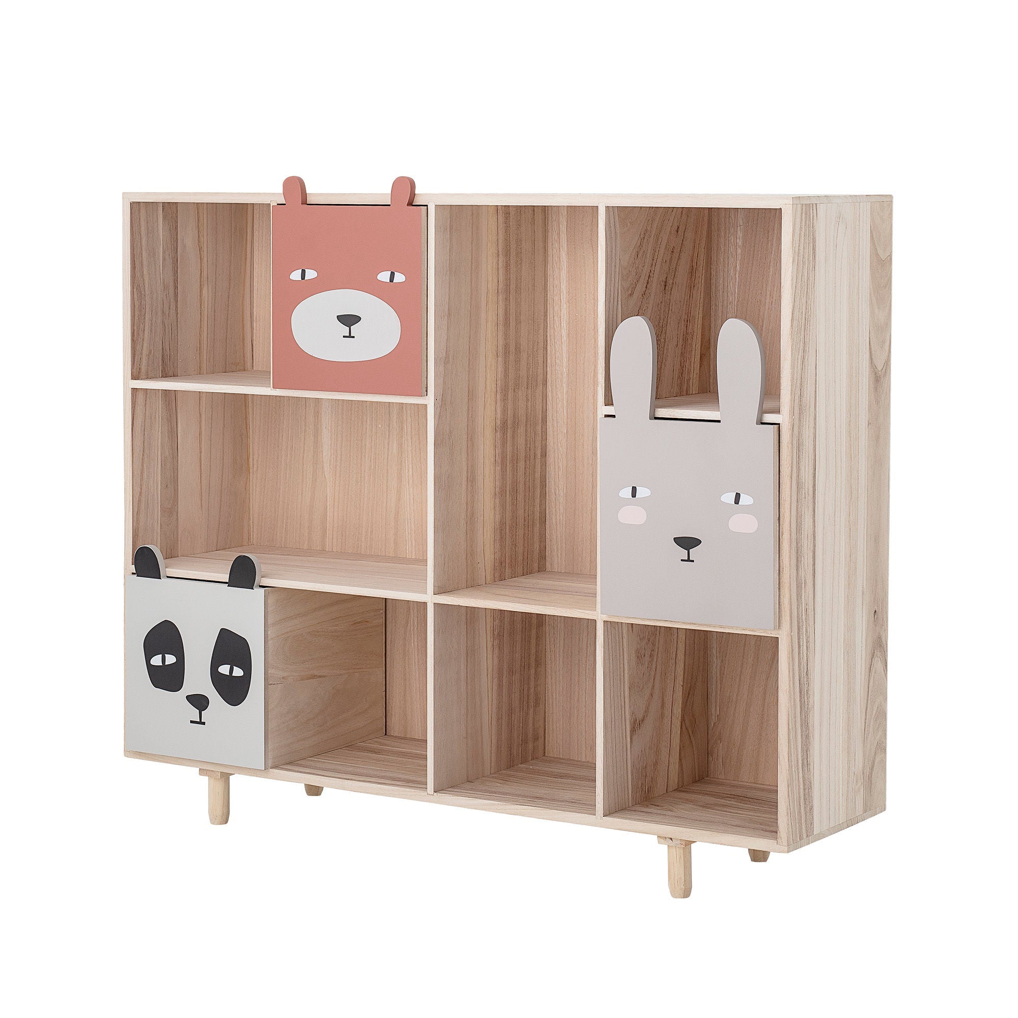 Bloomingville MINI Calle Bookcase w/Drawers, Nature, Paulownia