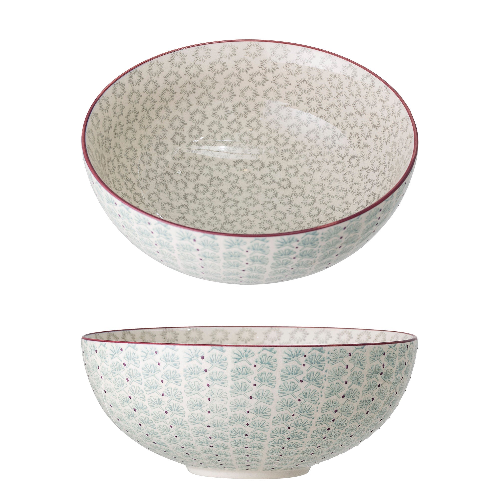 Bloomingville Maya Bowl, Green, Stoneware