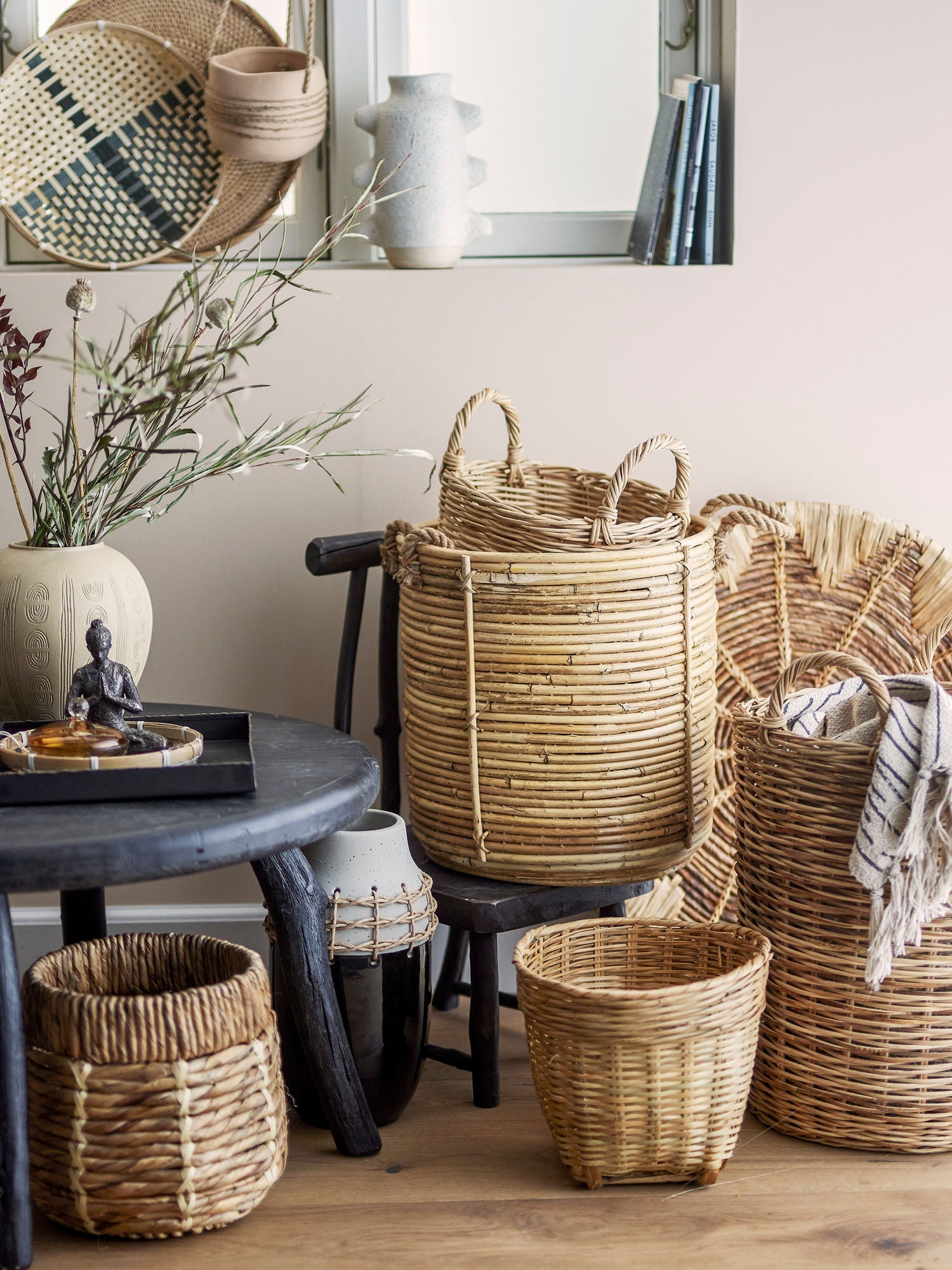 Bloomingville Tesser Basket, Nature, Rattan