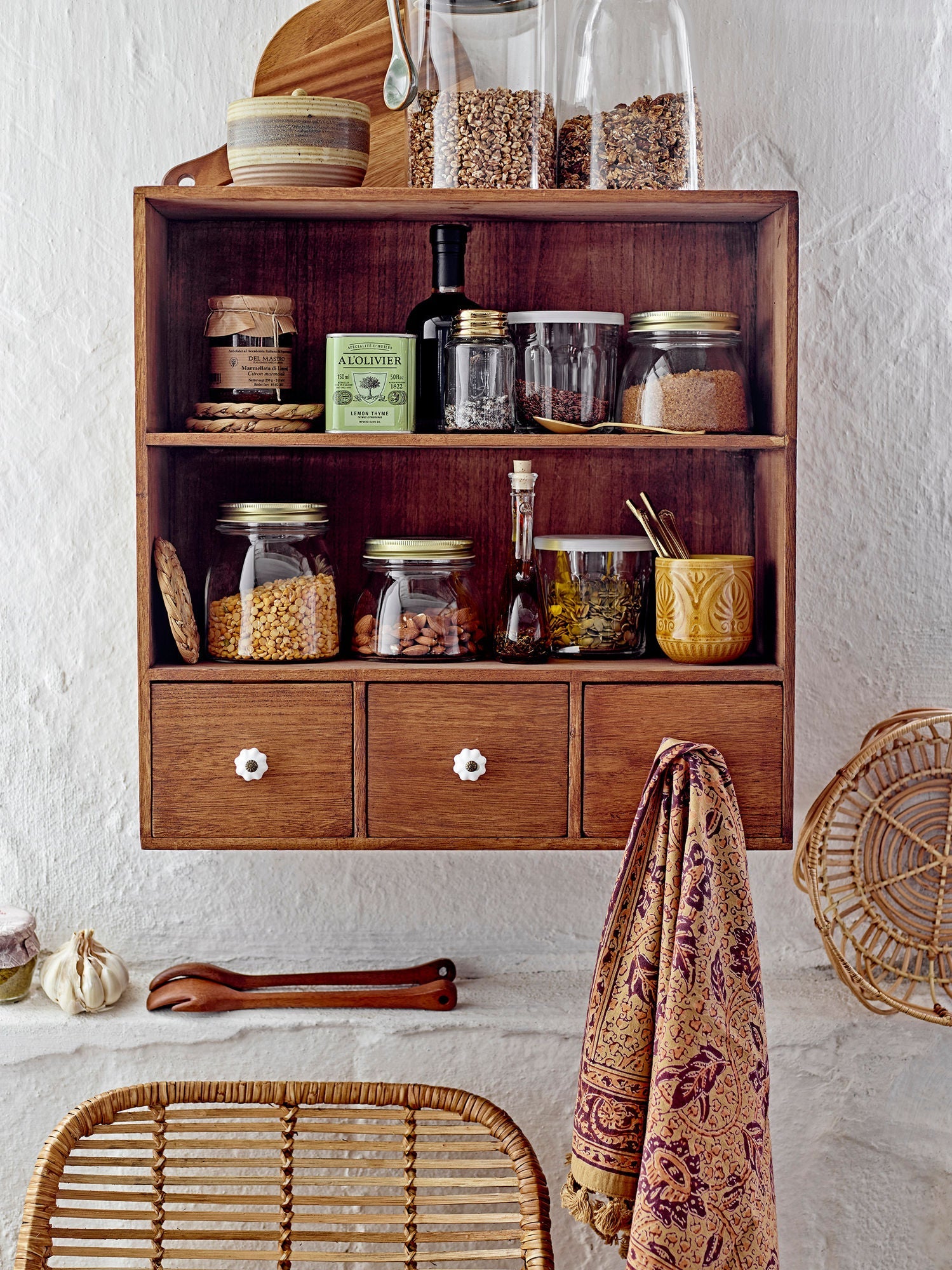 Bloomingville Anton Bread Basket, Nature, Rattan