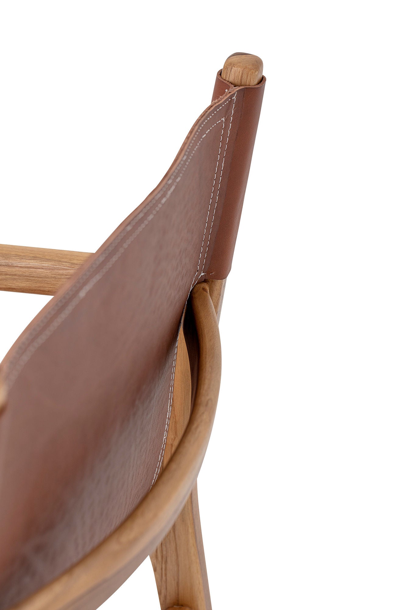 Bloomingville Ollie Lounge Chair, Brown, Leather