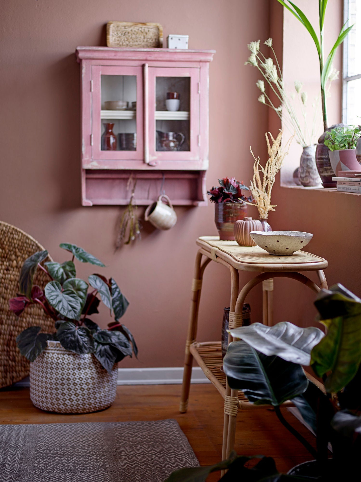 Creative Collection Thenna Console Table, Nature, Rattan