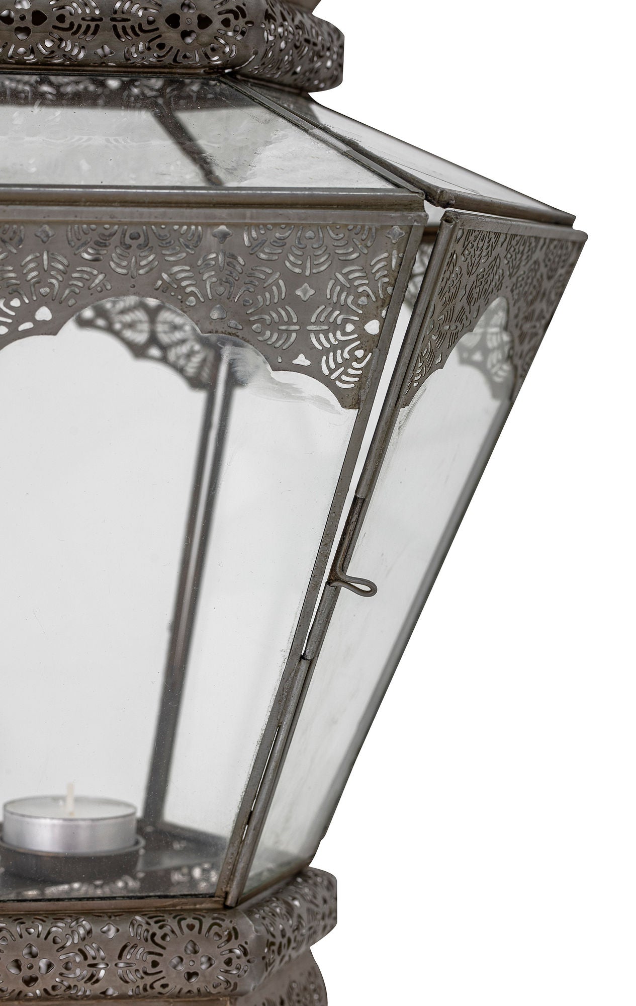 Bloomingville Isabell Lantern, Grey, Glass