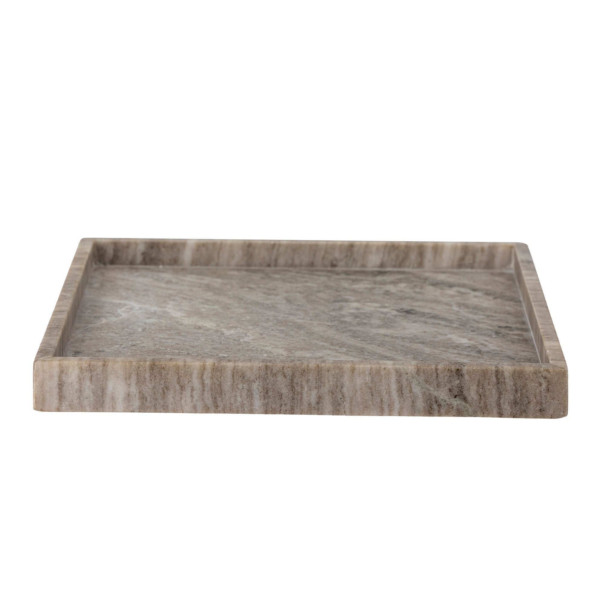 Bloomingville Majsa Tray, Brown, Marble