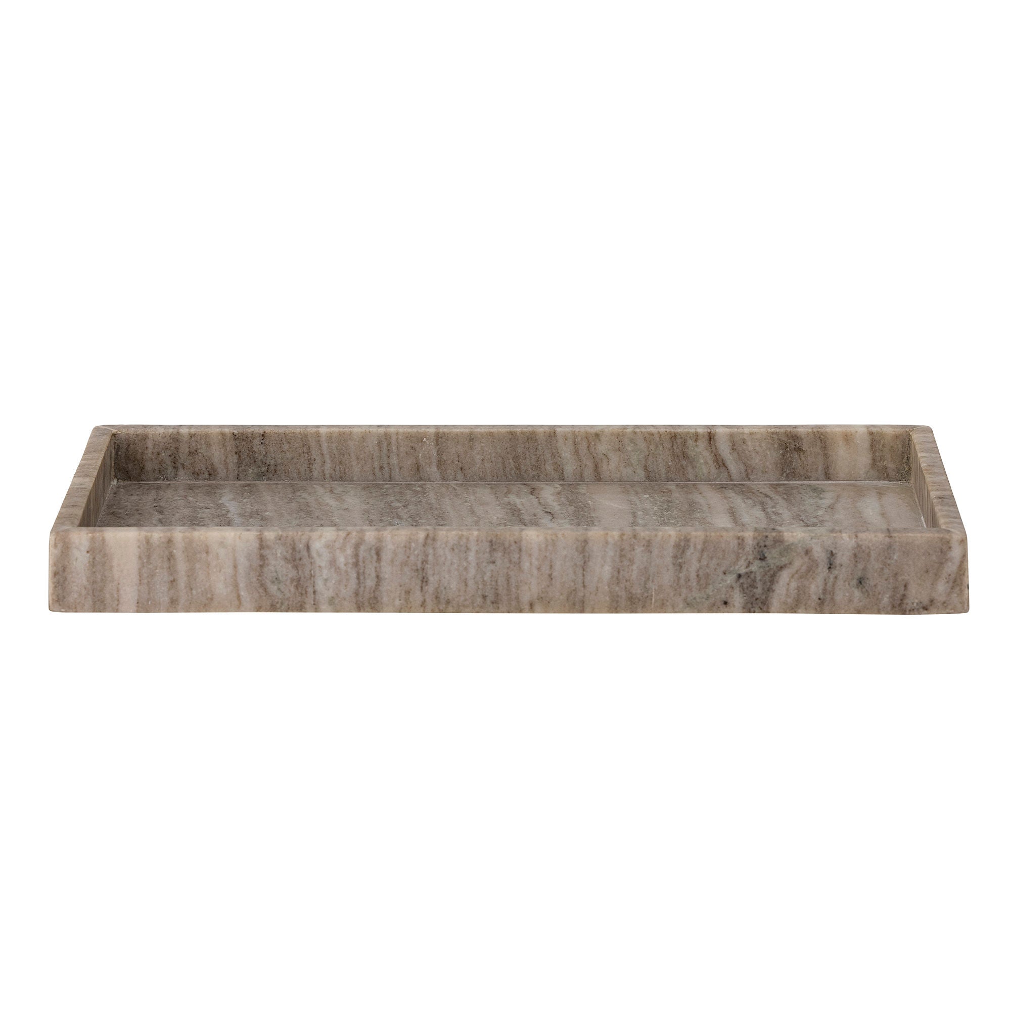 Bloomingville Majsa Tray, Brown, Marble