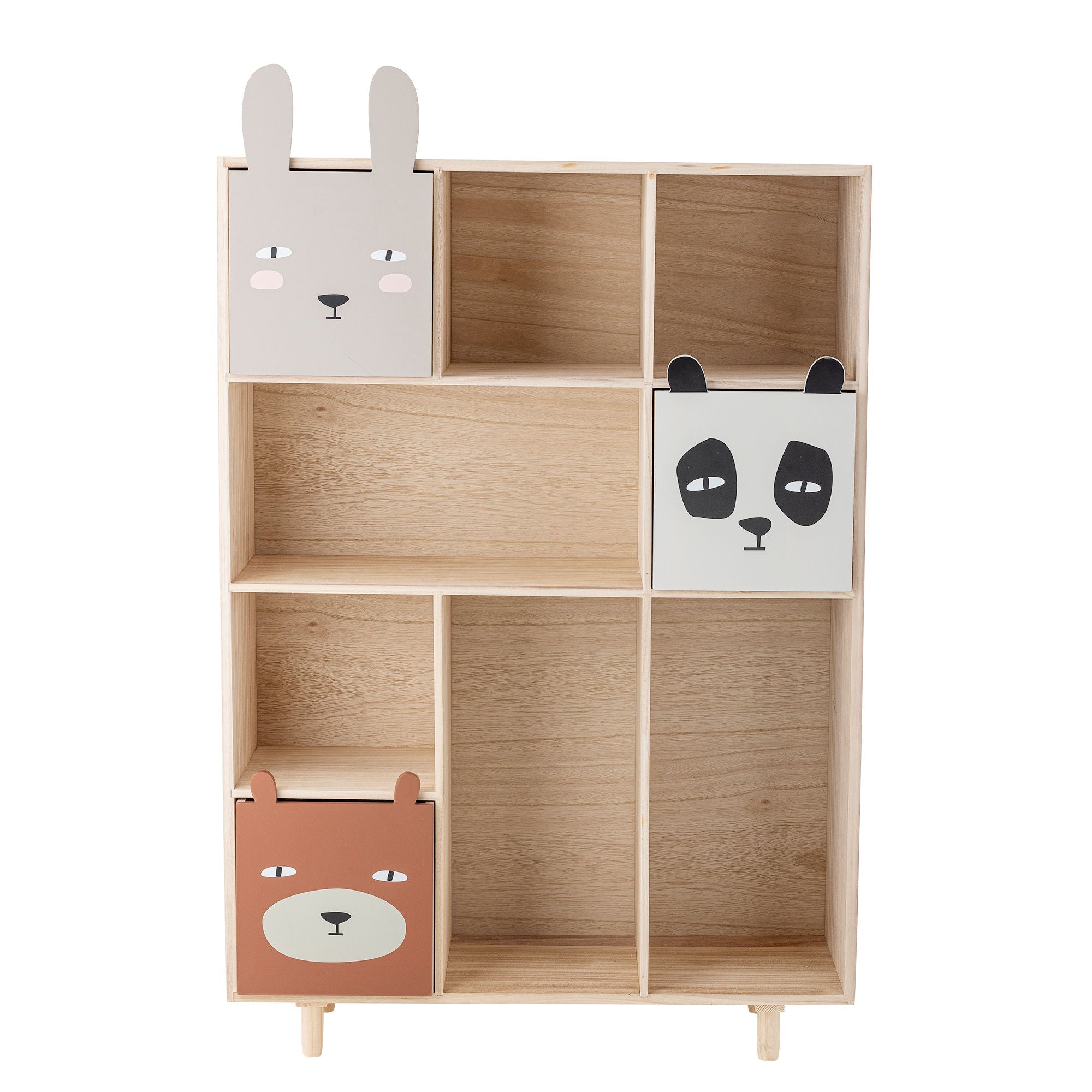 Bloomingville MINI Calle Bookcase w/Drawers, Nature, Paulownia