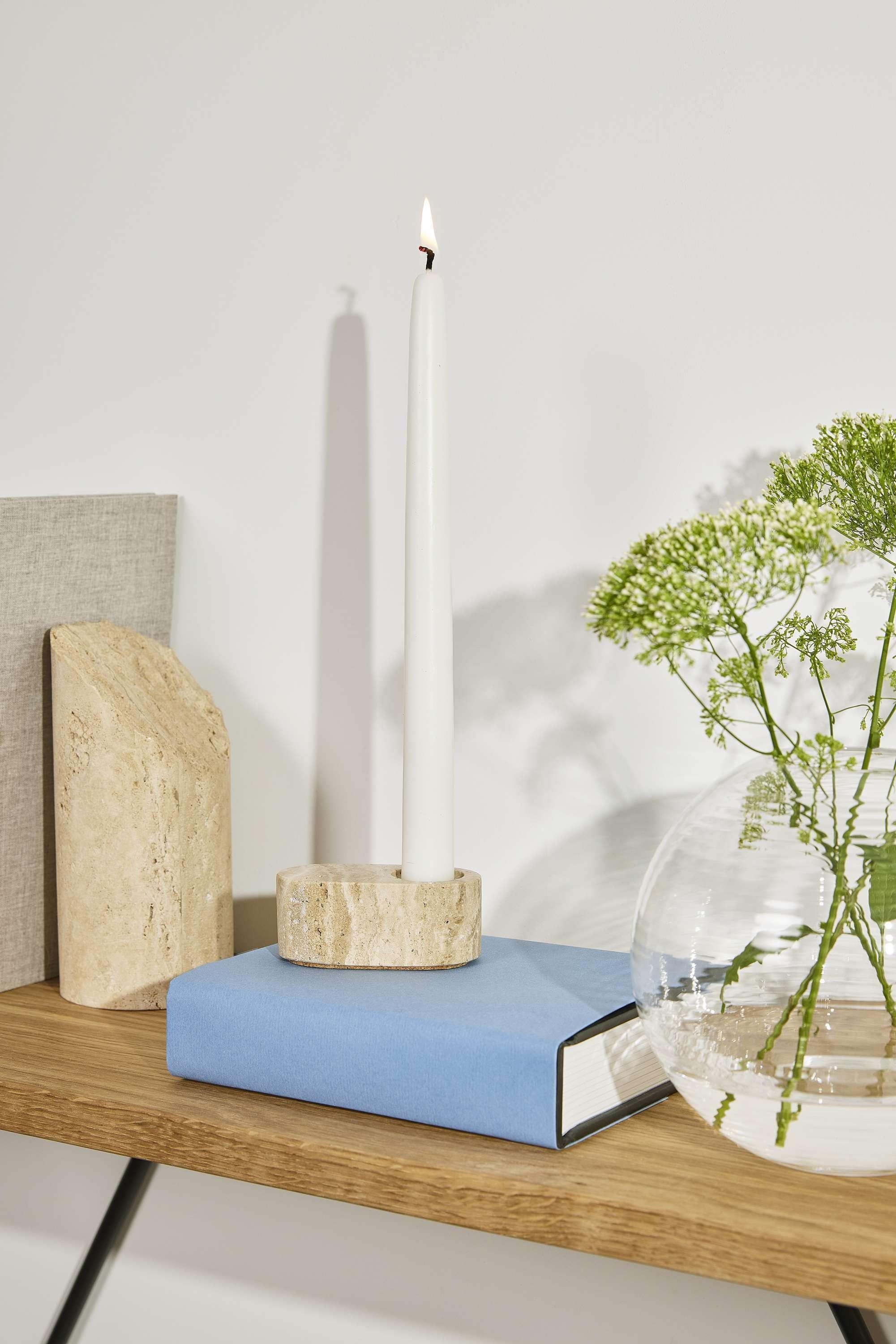 Spring Copenhagen Ovaali Candle Holder, Sand