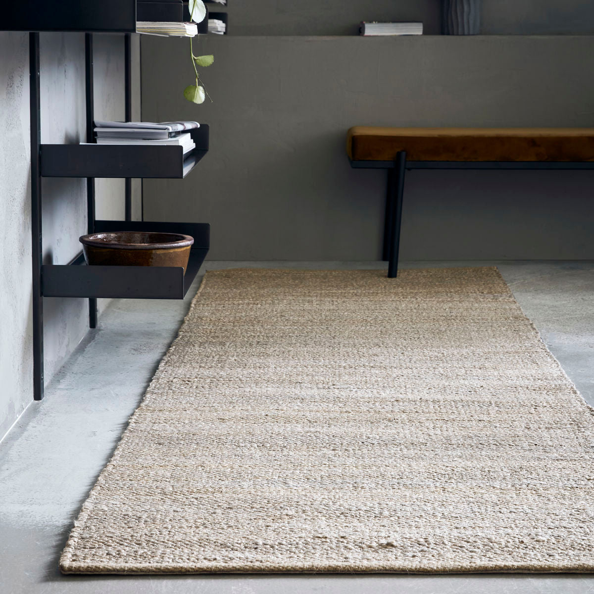 House Doctor Rug, HDHempi, Light grey