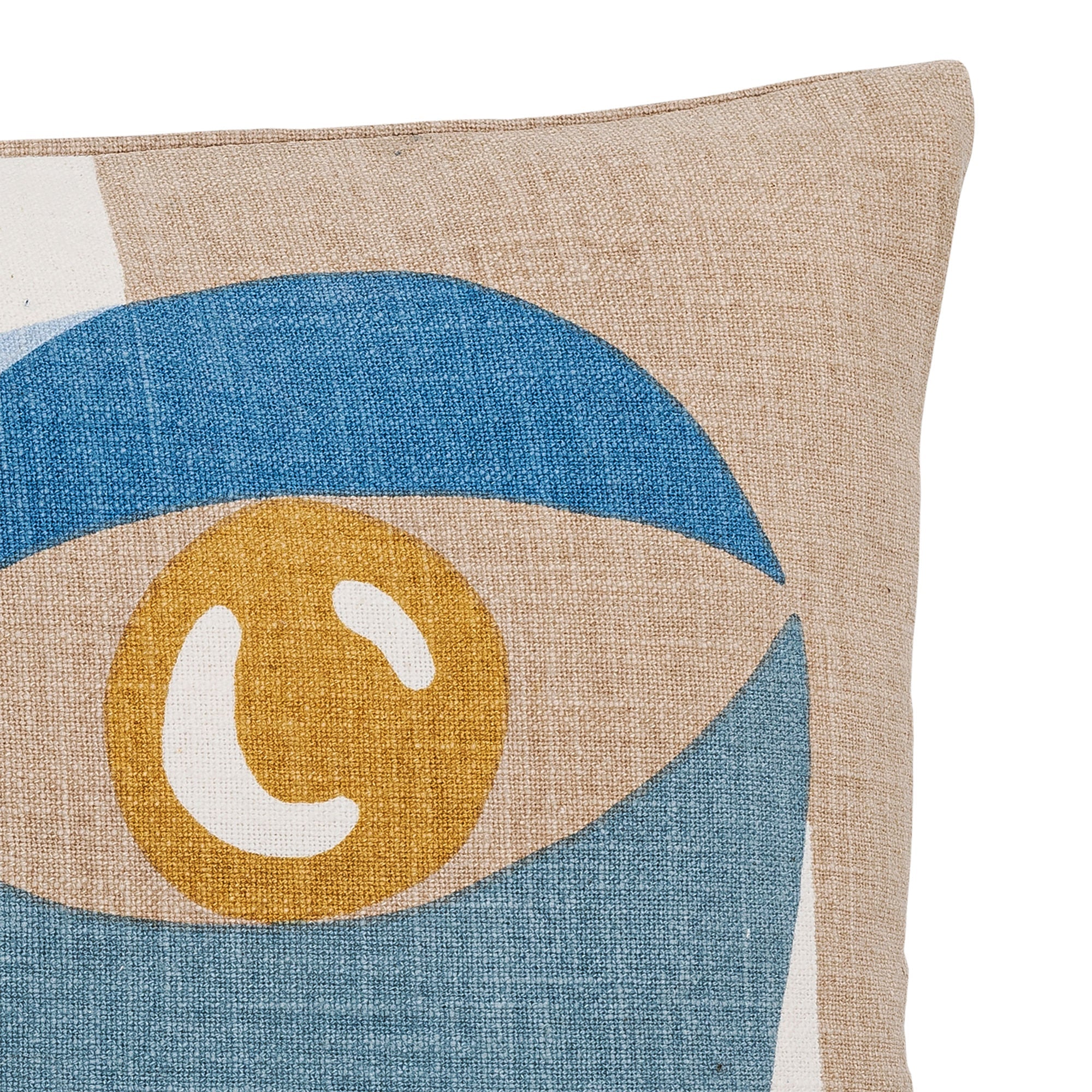 Bloomingville Ditte Cushion, Blue, Cotton