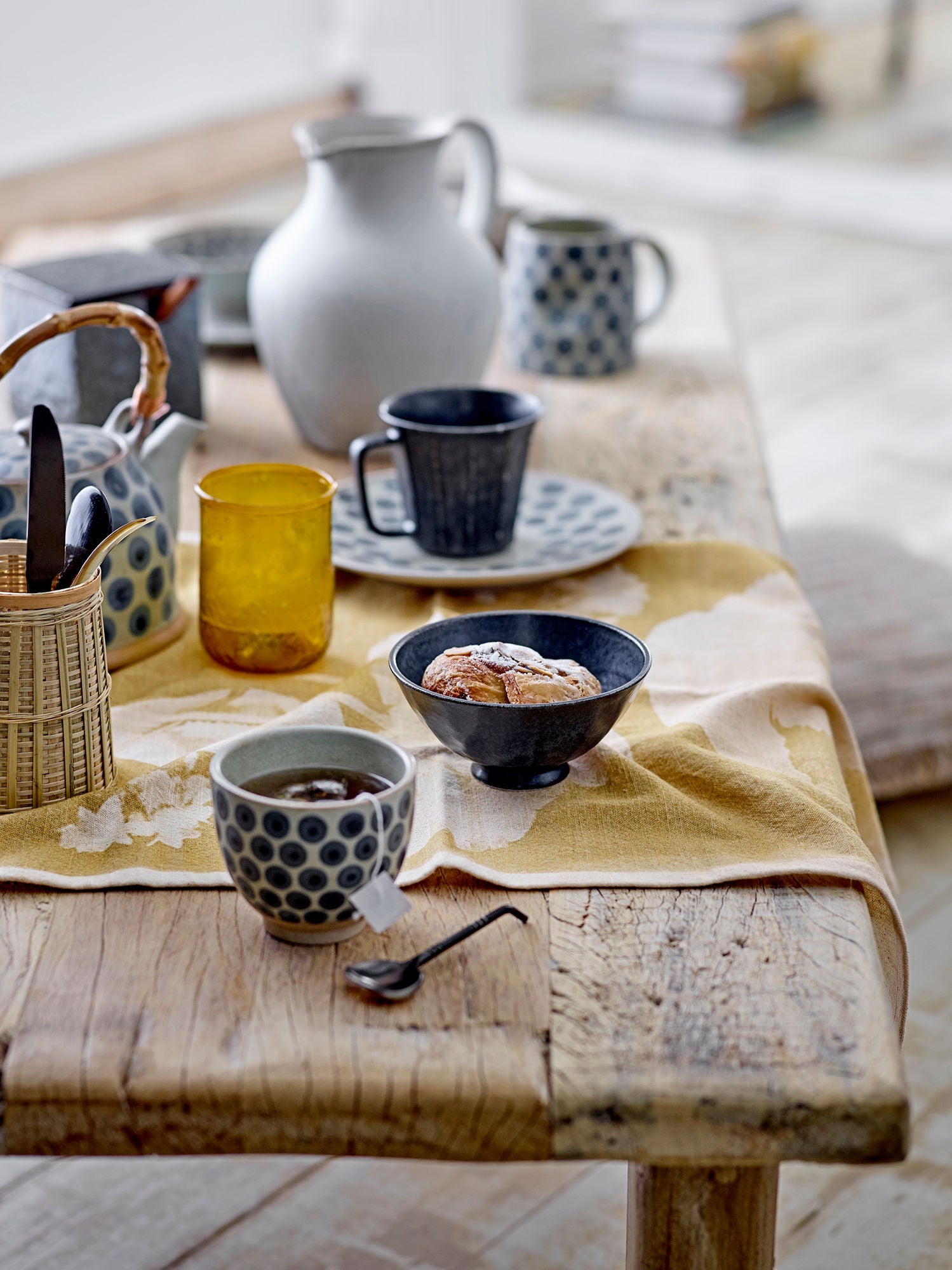 Bloomingville Tinni Teapot, Blue, Stoneware