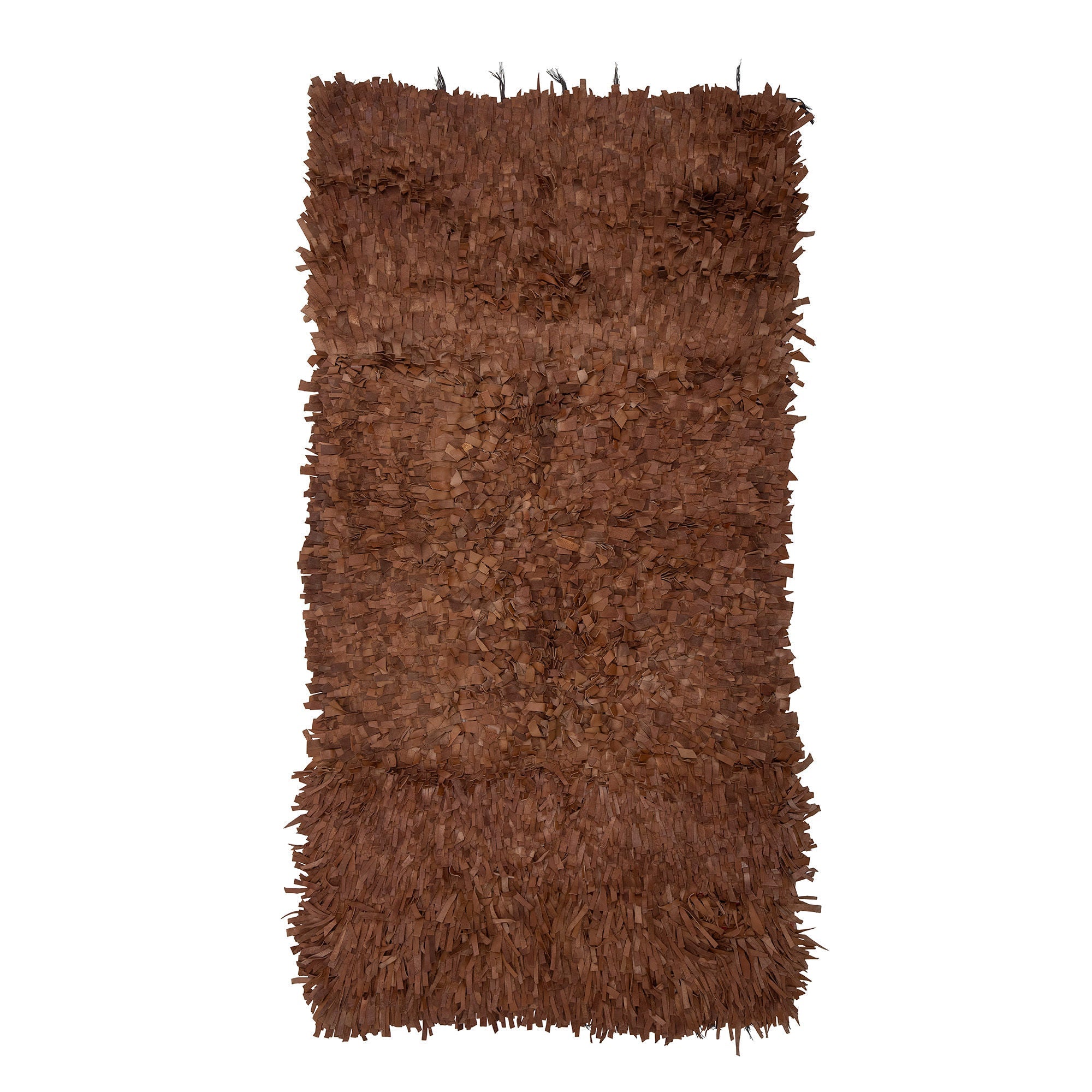 Bloomingville Serah Rug, Brown, Leather