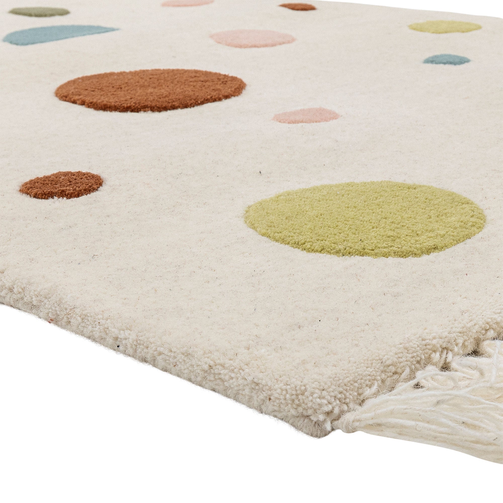 Bloomingville MINI Clennie Rug, Nature, Wool