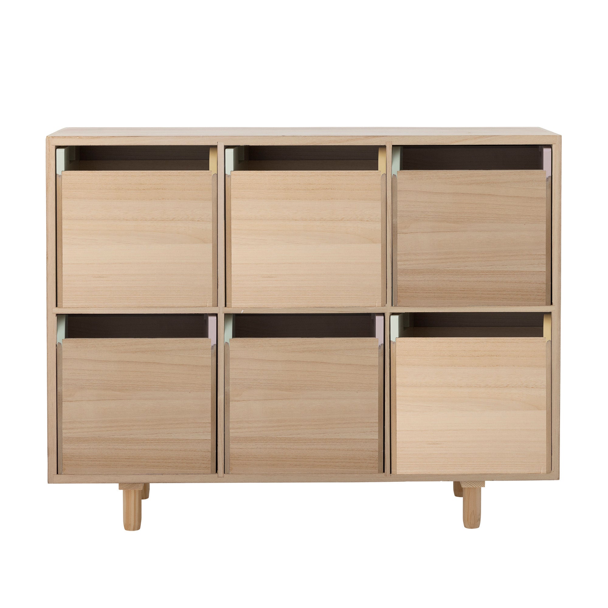 Bloomingville MINI Calle Bookcase w/Drawers, Nature, Paulownia