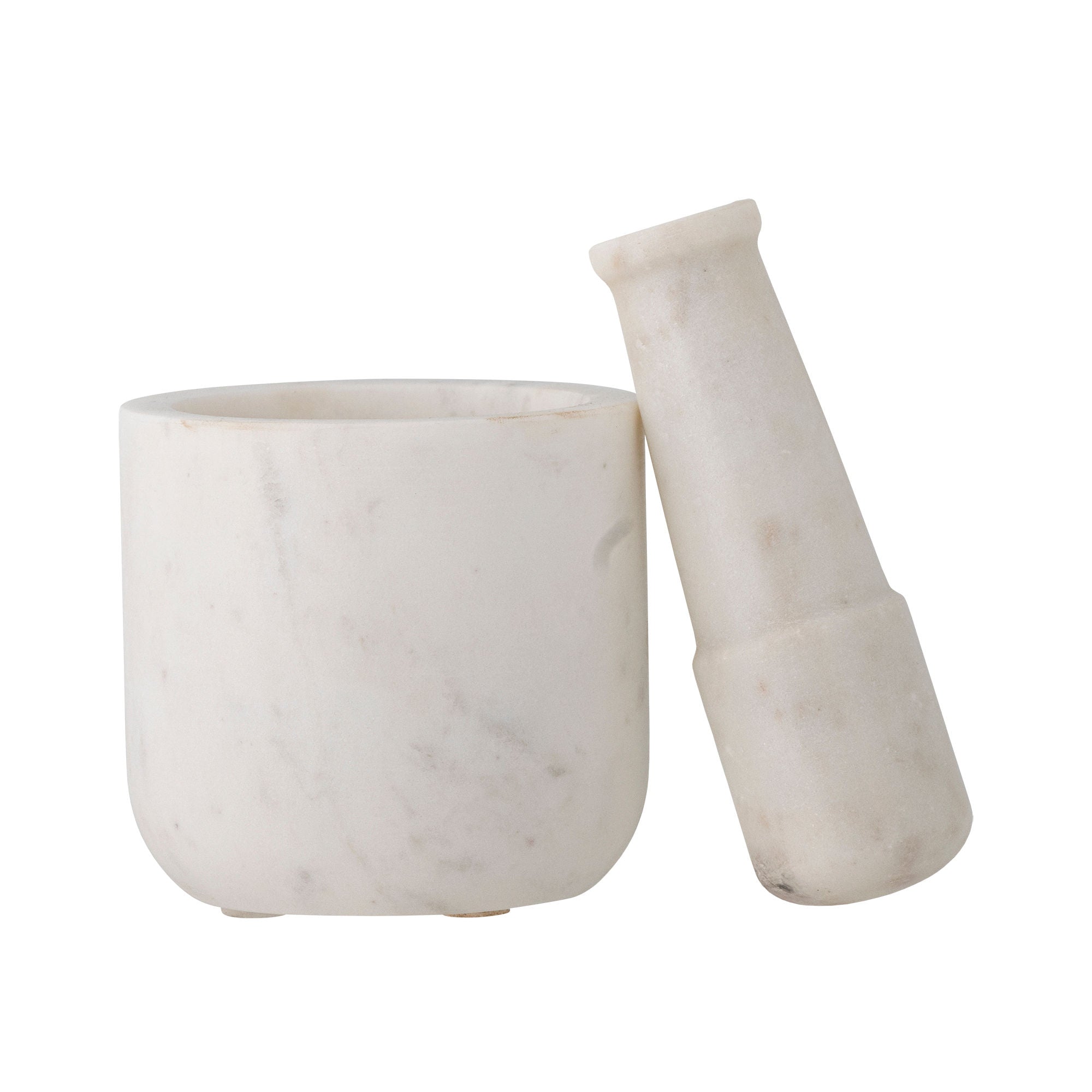 Bloomingville Misaki Mortar & Pestle, White, Marble