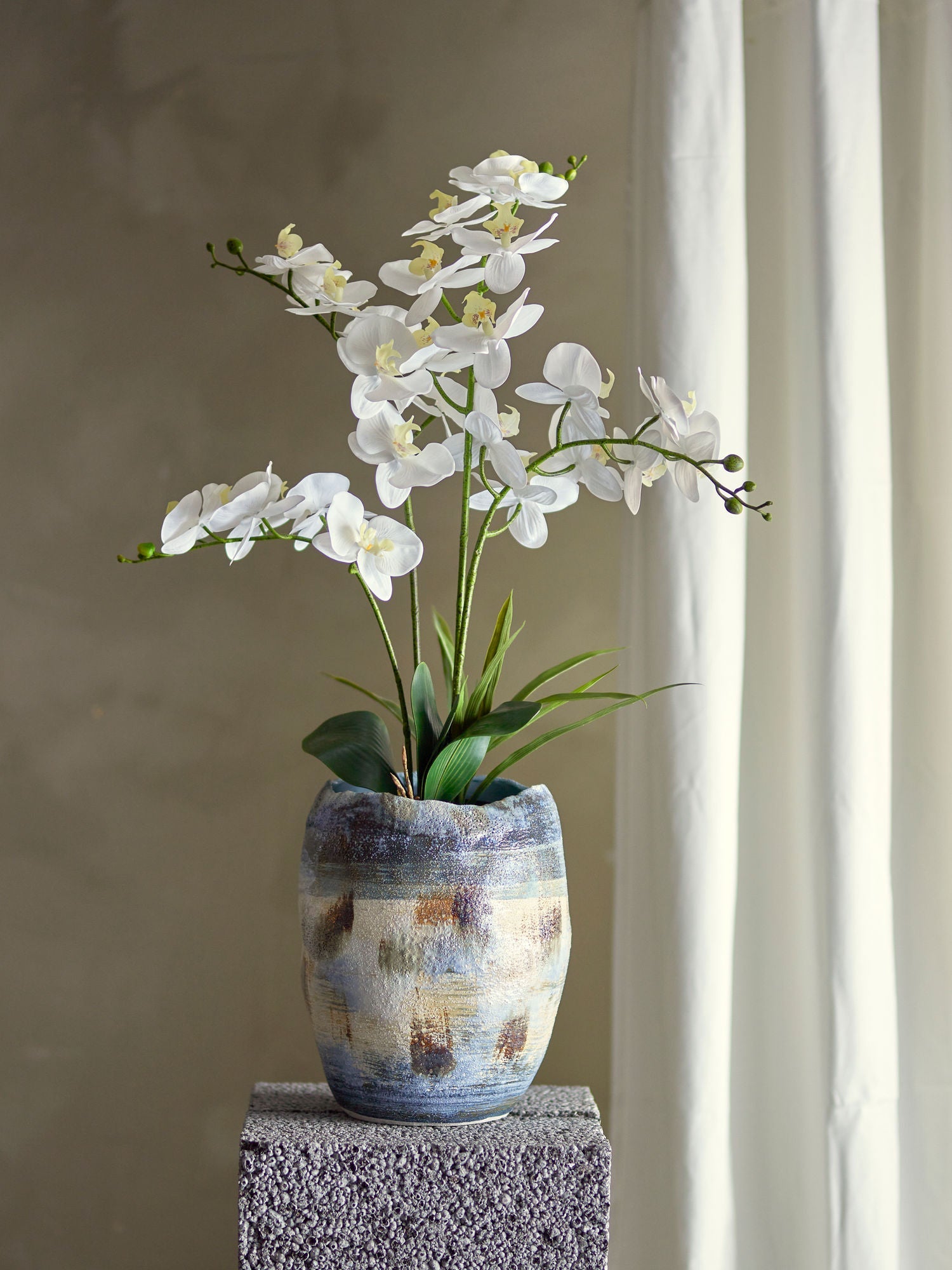 Bloomingville Orchid Artificial Plant, Green, Plastic