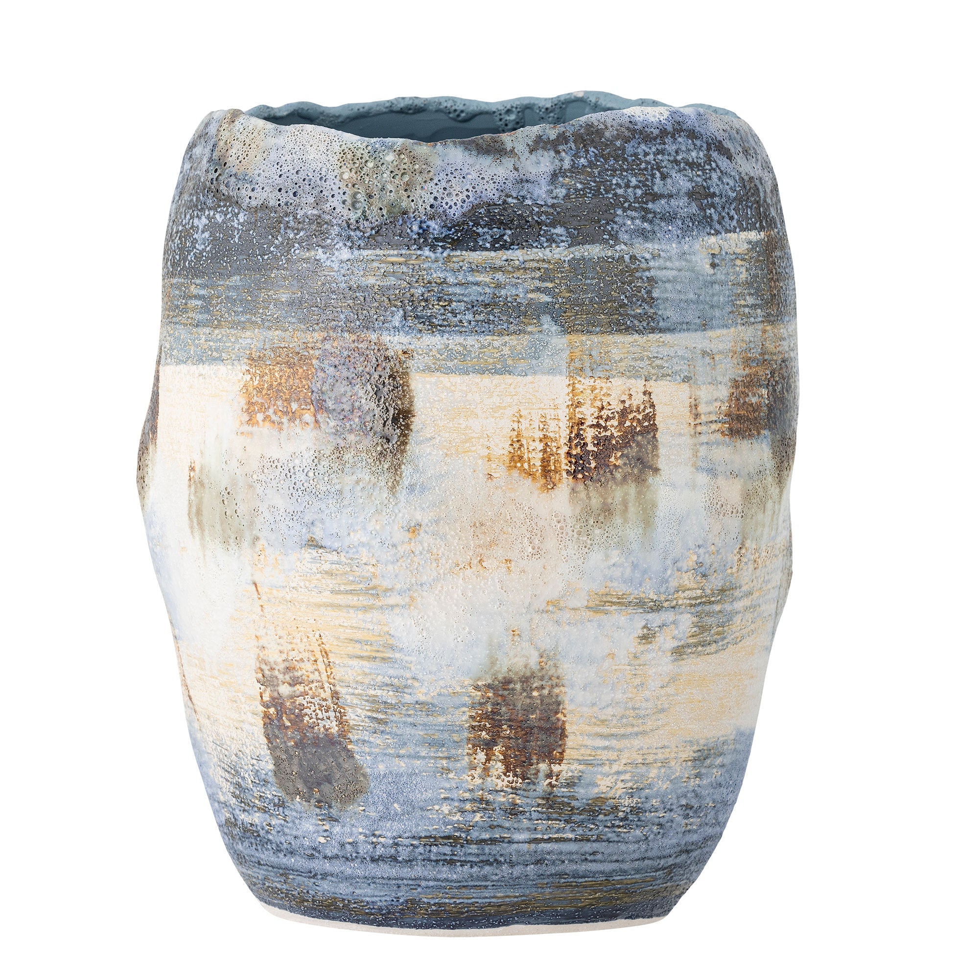 Bloomingville Nienna Vase, Blue, Stoneware