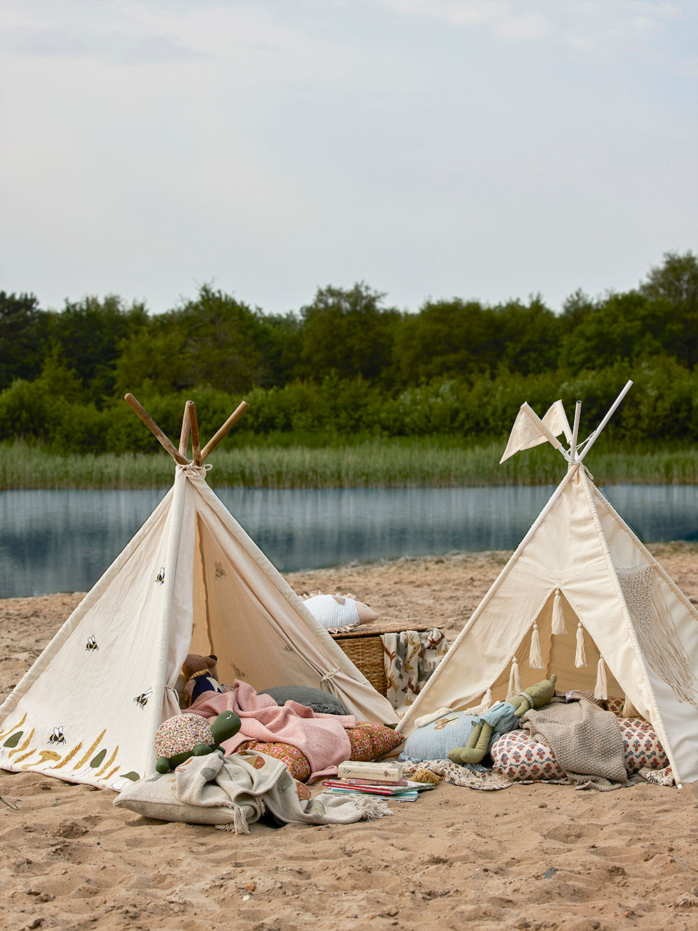 Bloomingville MINI Millo Childrenïs Tipi, Nature, Cotton