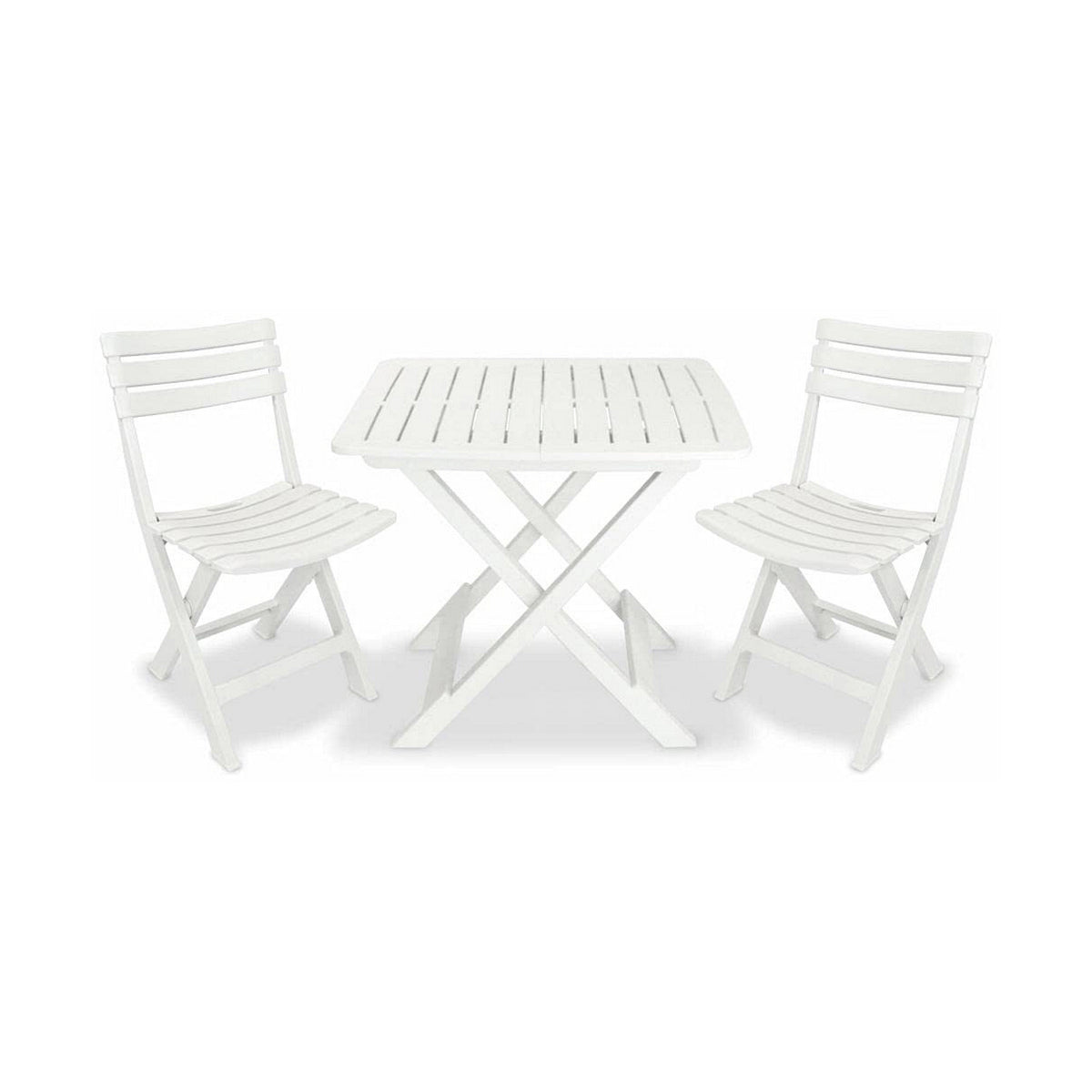 Table set with 2 chairs IPAE Progarden Camping Set polypropylene