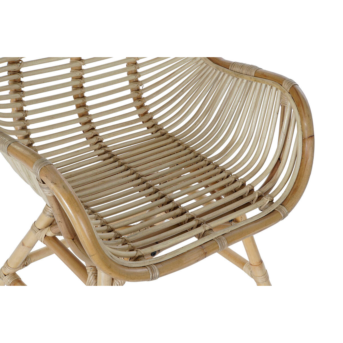 Garden chair DKD Home Decor Multicolour Natural Rattan 61 x 58 x 92 cm